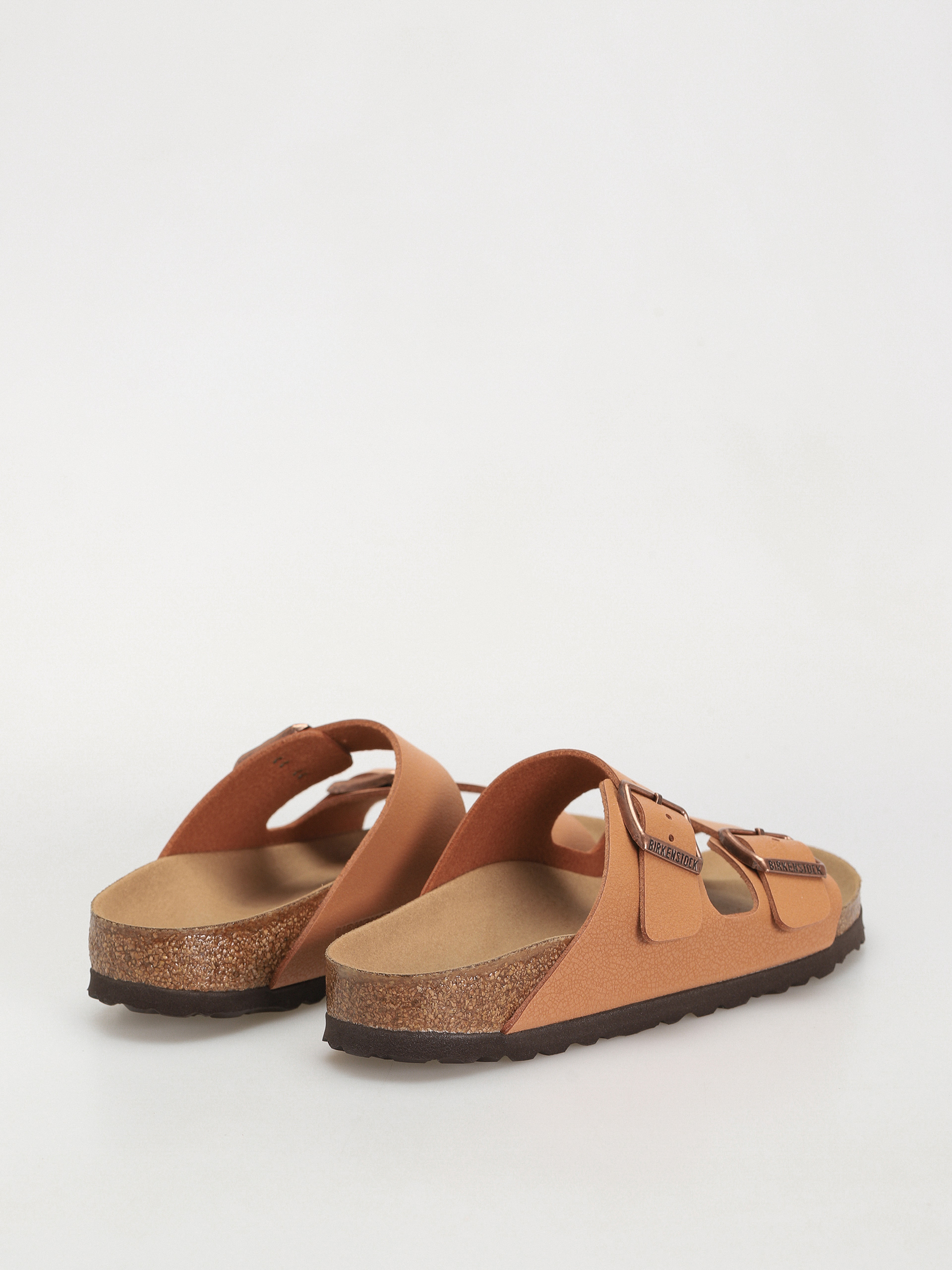 Plážovky Birkenstock Arizona Birko Flor Nubuck Narrow Wmn (pecan)