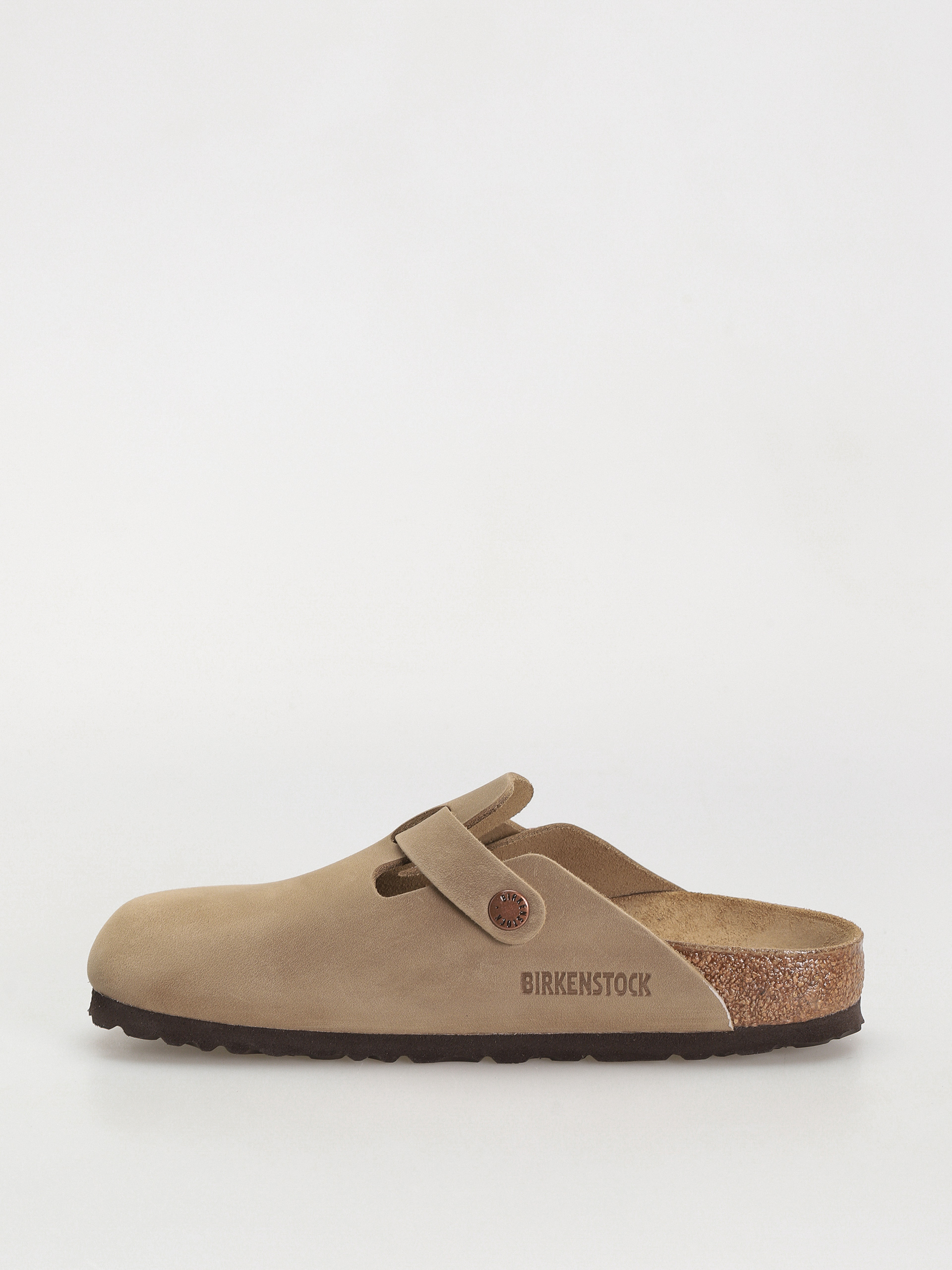 Plážovky Birkenstock Boston Oiled Leather Narrow Wmn (tobacco brown)