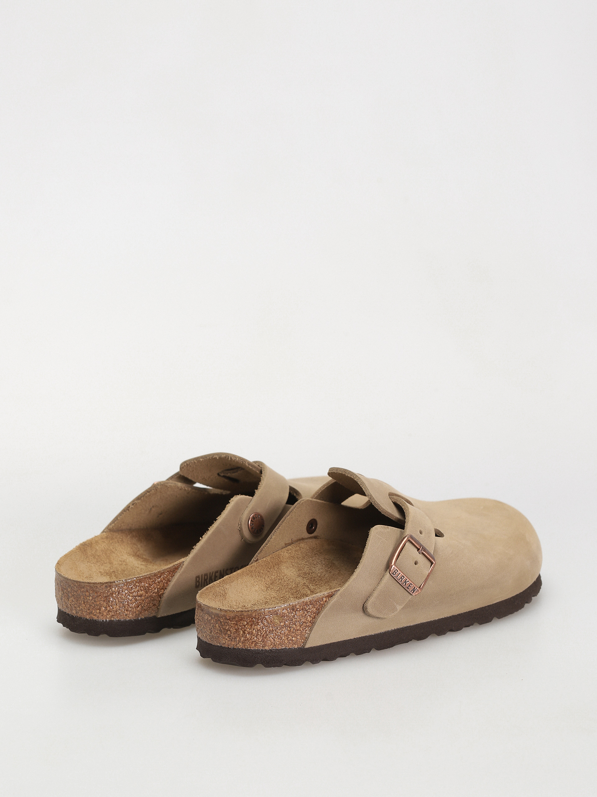 Plážovky Birkenstock Boston Oiled Leather Narrow Wmn (tobacco brown)