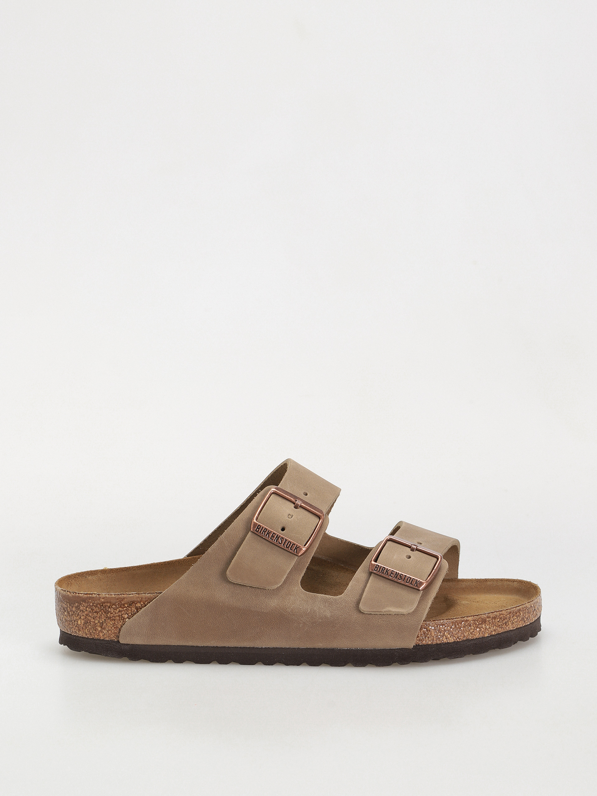 Plážovky Birkenstock Arizona Oiled Leather Regular (tobacco brown)