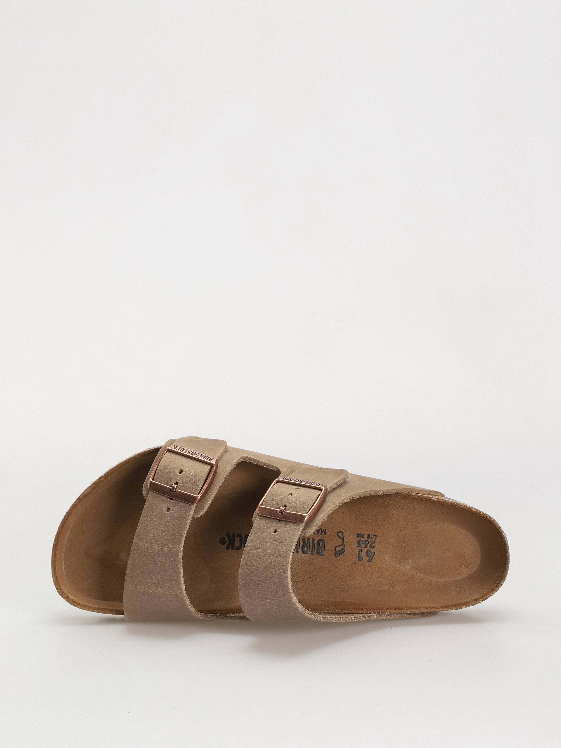 Plážovky Birkenstock Arizona Oiled Leather Regular (tobacco brown)