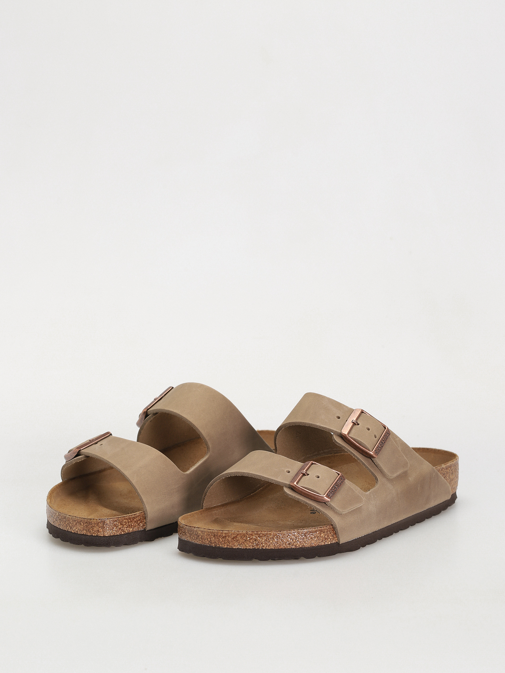 Plážovky Birkenstock Arizona Oiled Leather Regular (tobacco brown)