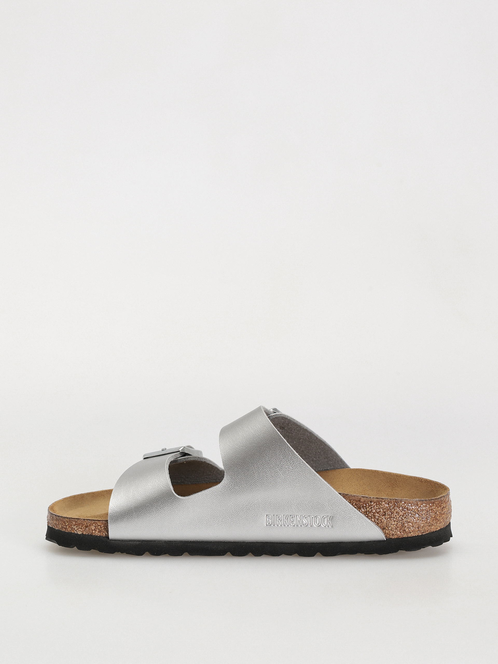 Plážovky Birkenstock Arizona Birko Flor Narrow Wmn (silver)