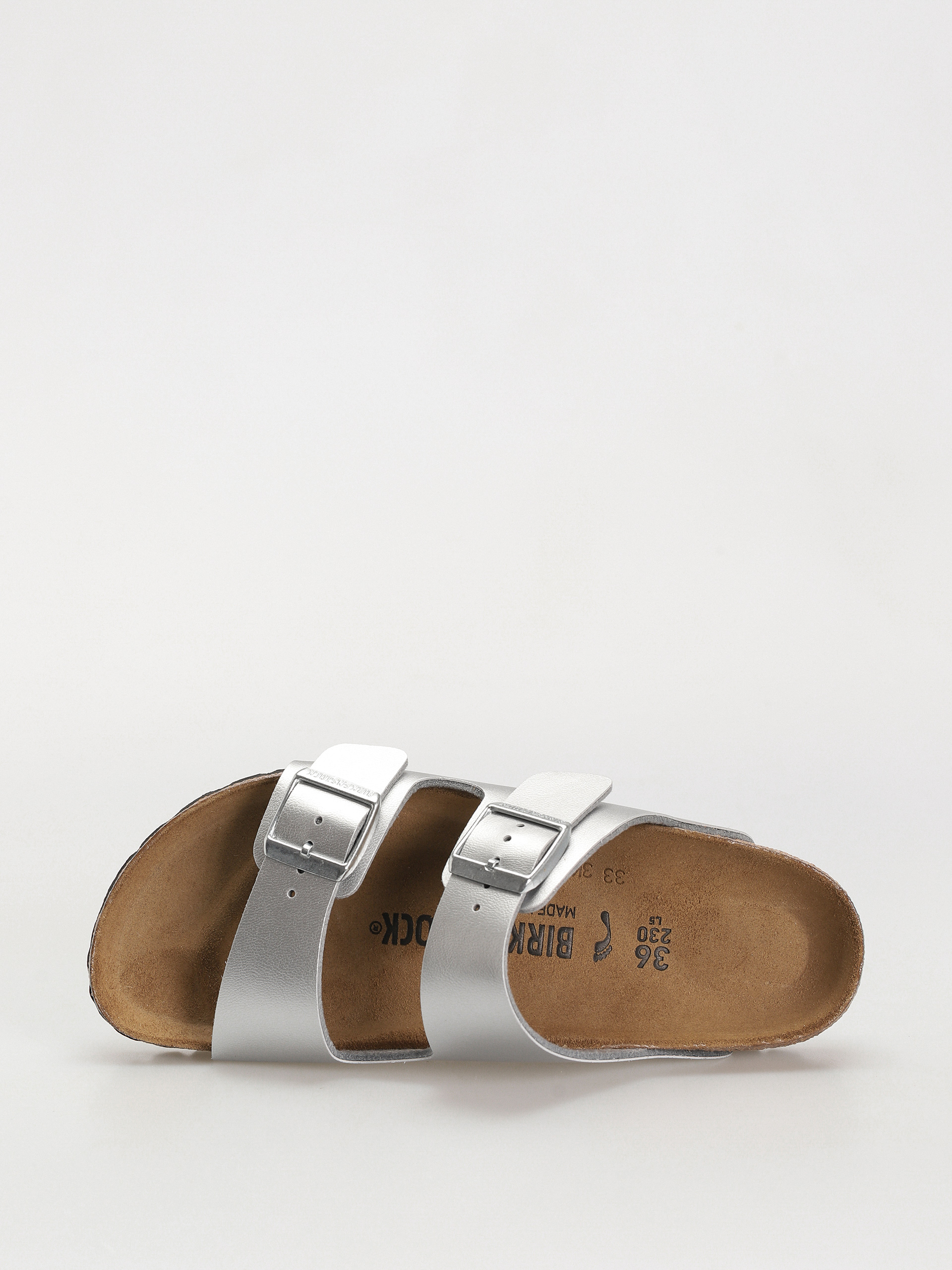 Plážovky Birkenstock Arizona Birko Flor Narrow Wmn (silver)