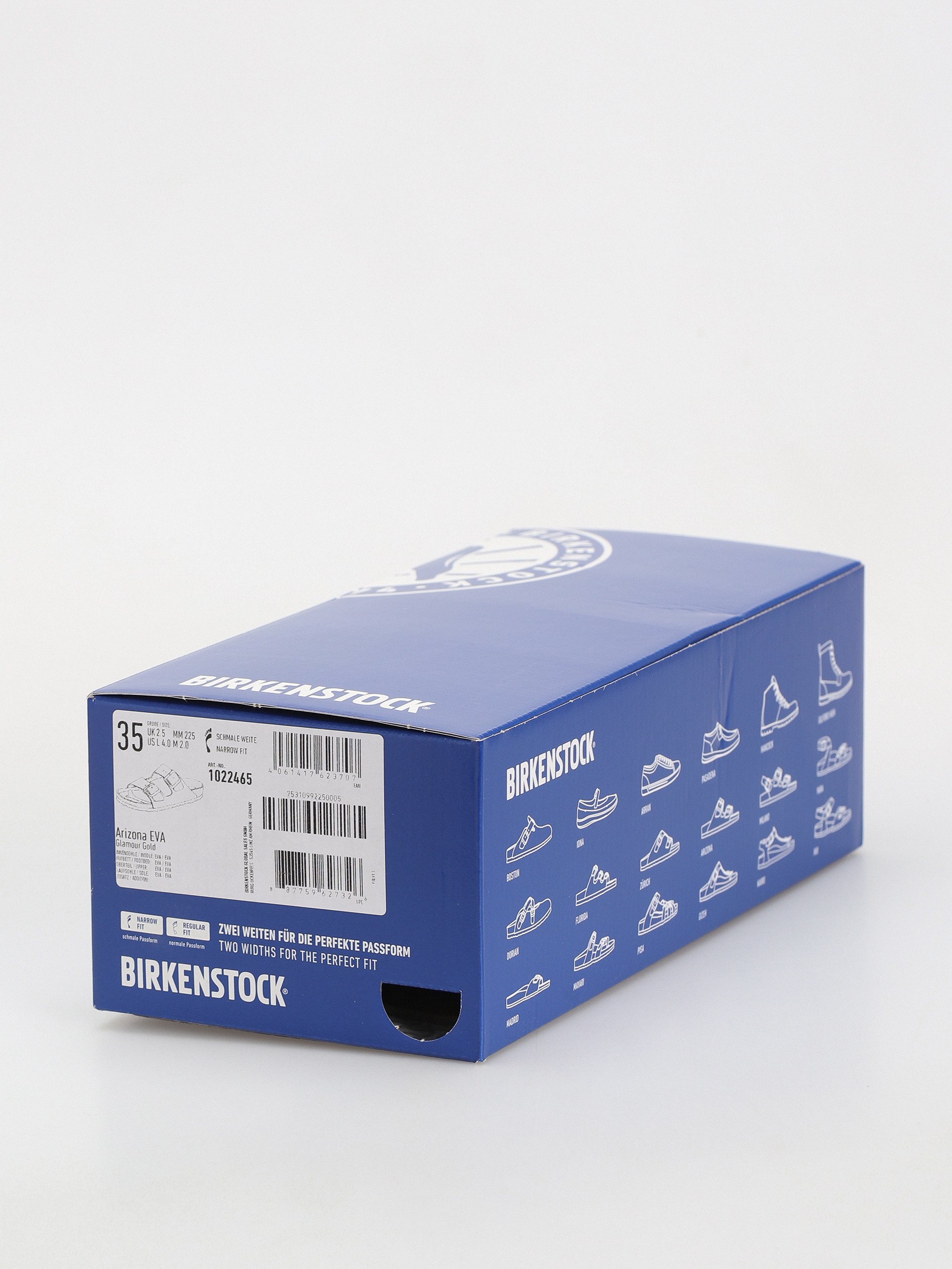 Plážovky Birkenstock Arizona EVA Narrow Wmn (glamour gold)