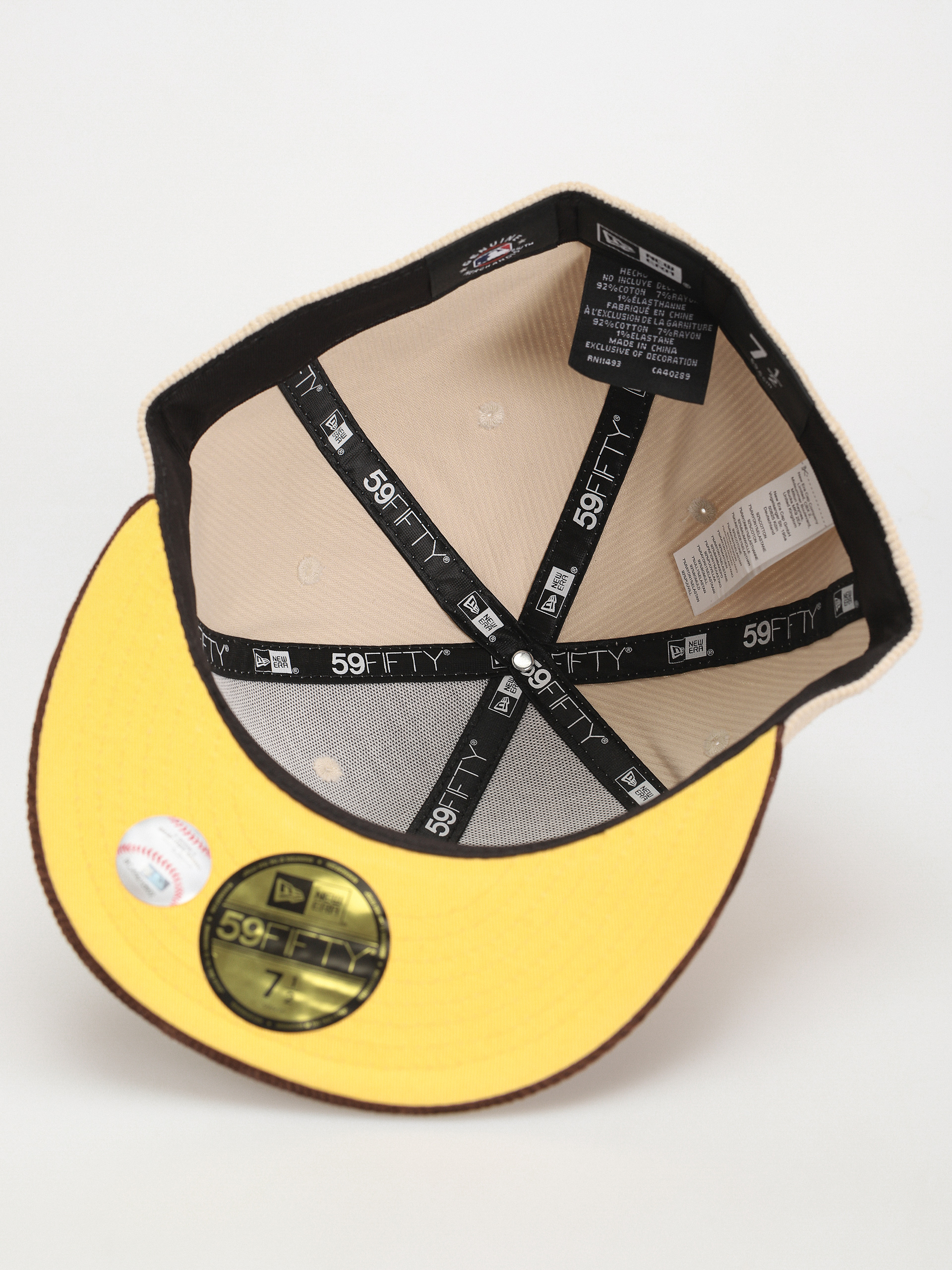 Kšiltovka  New Era Cord 59Fifty Los Angeles Dodgers (brown/stone)