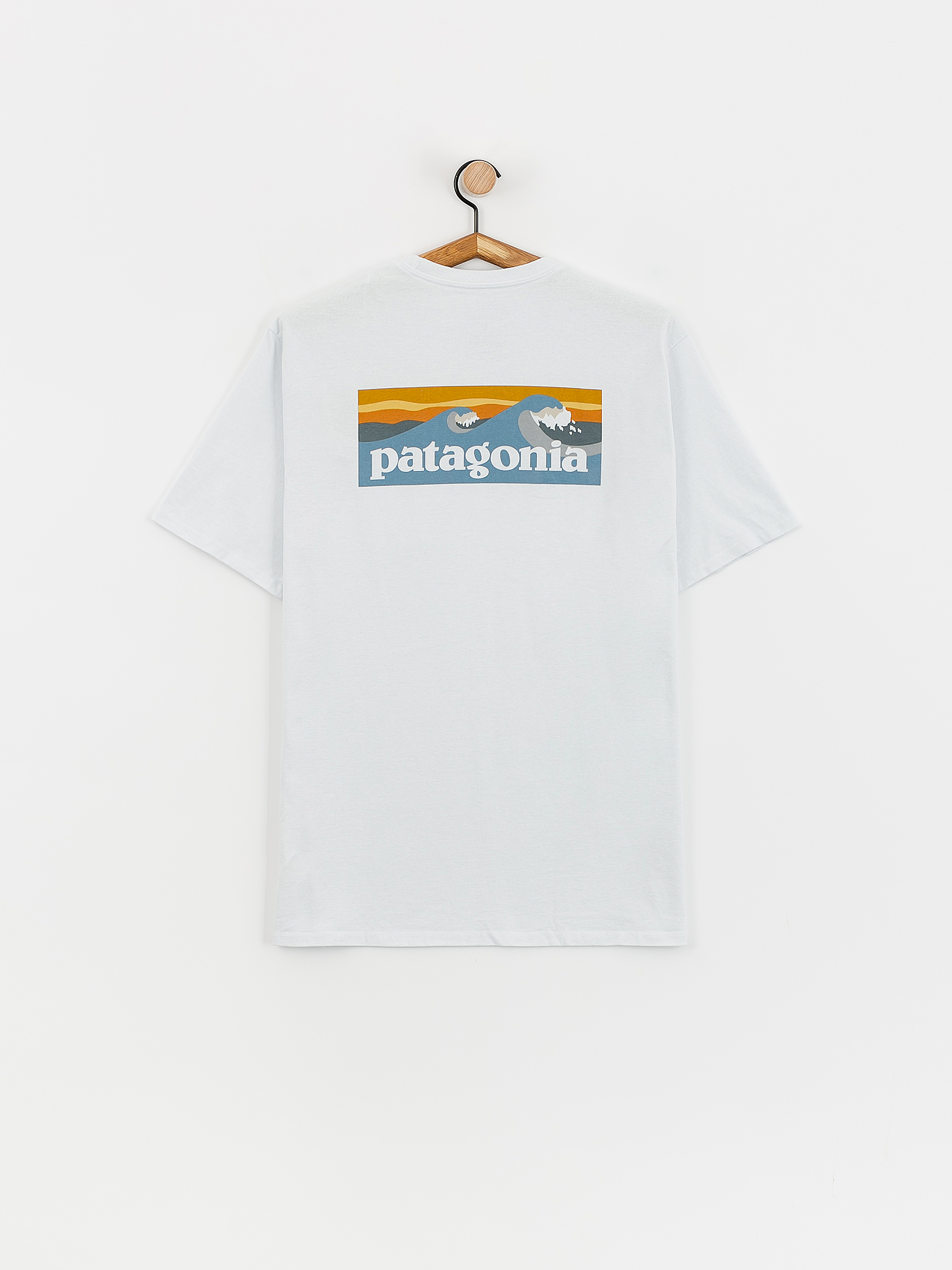 Tričko Patagonia Boardshort Logo Pocket Responsibili (white)