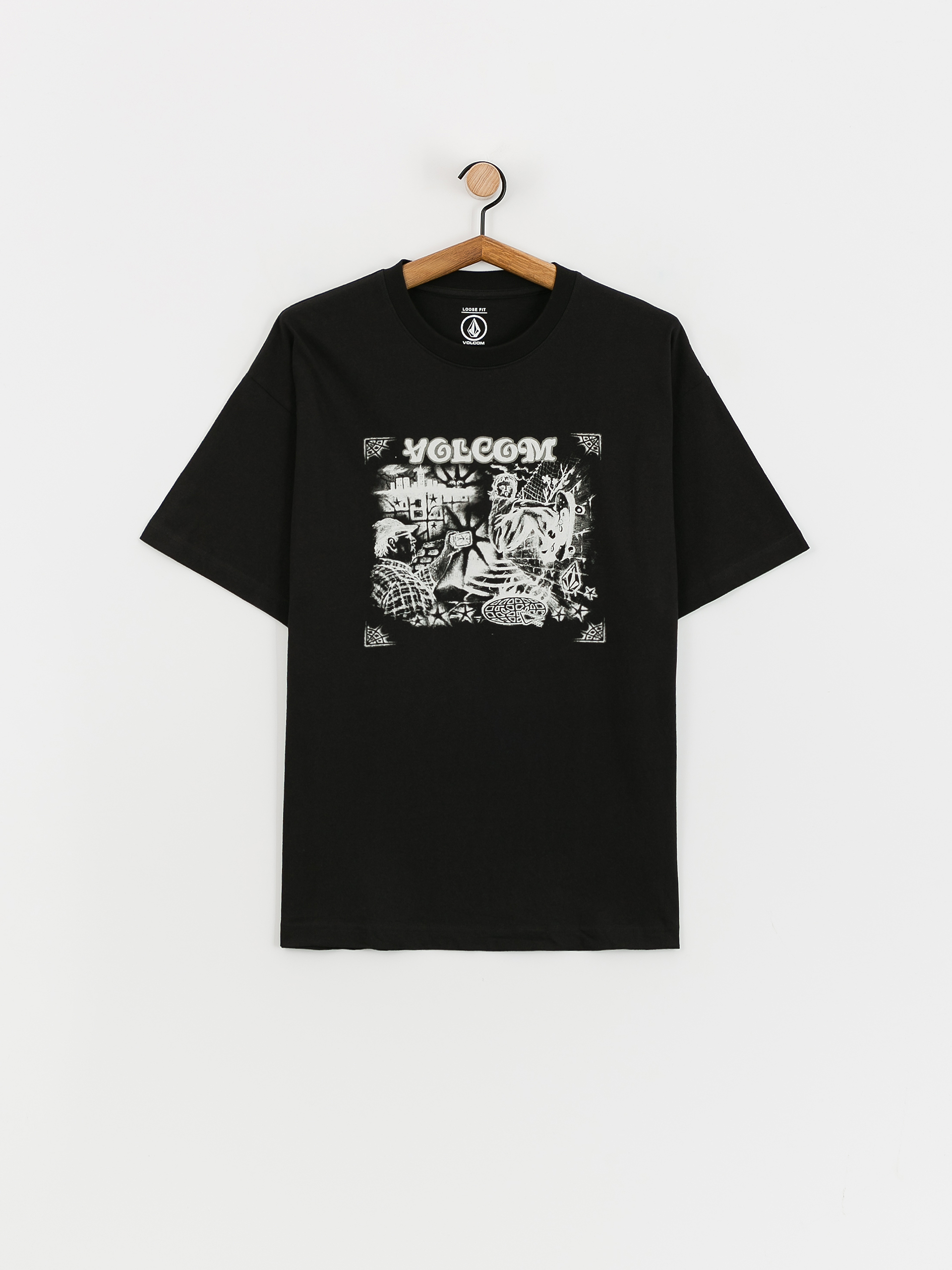 Tričko Volcom Street Keutchi (black)