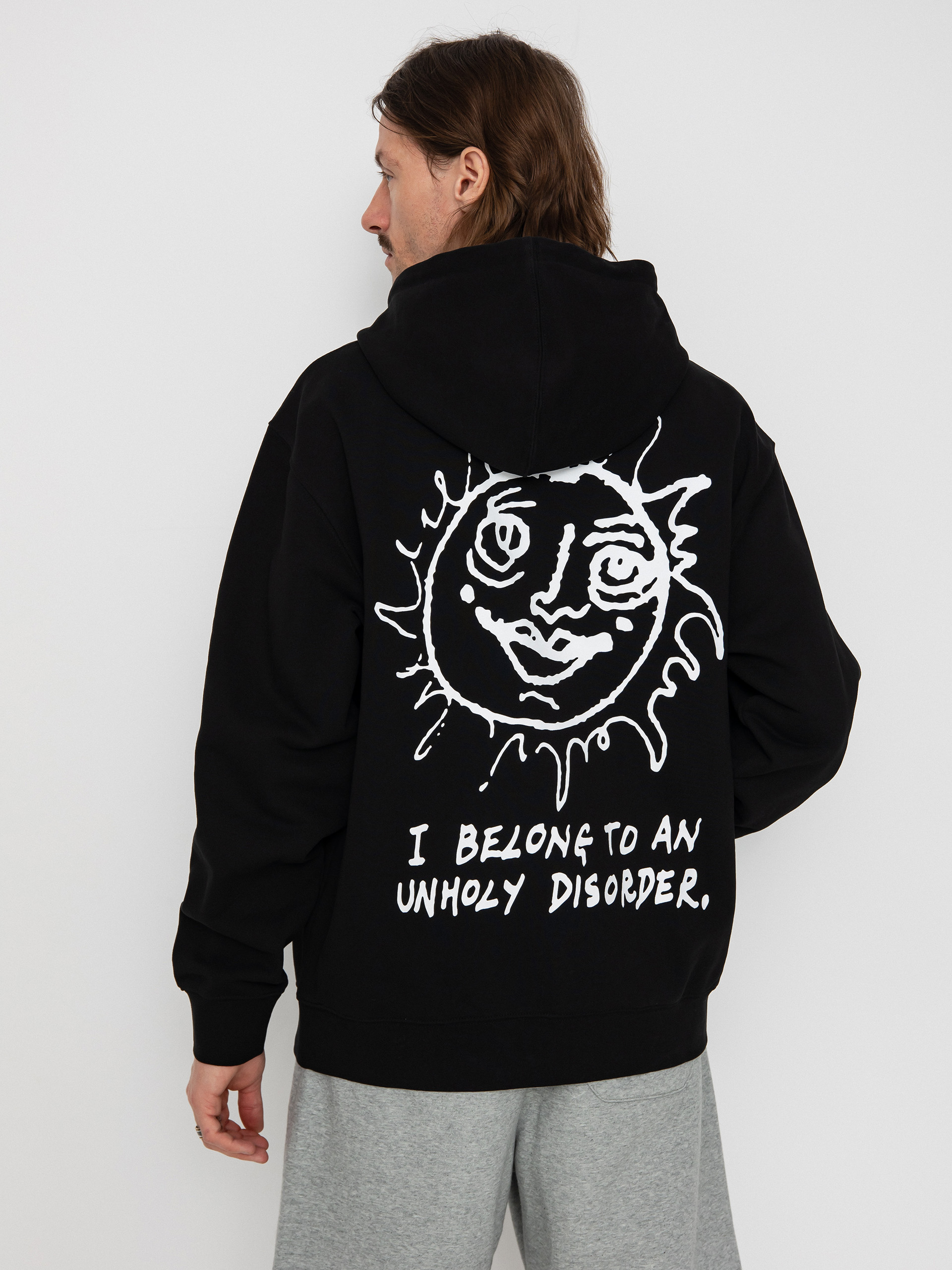 Mikina s kapucí OBEY Obey Disorder HD (black)