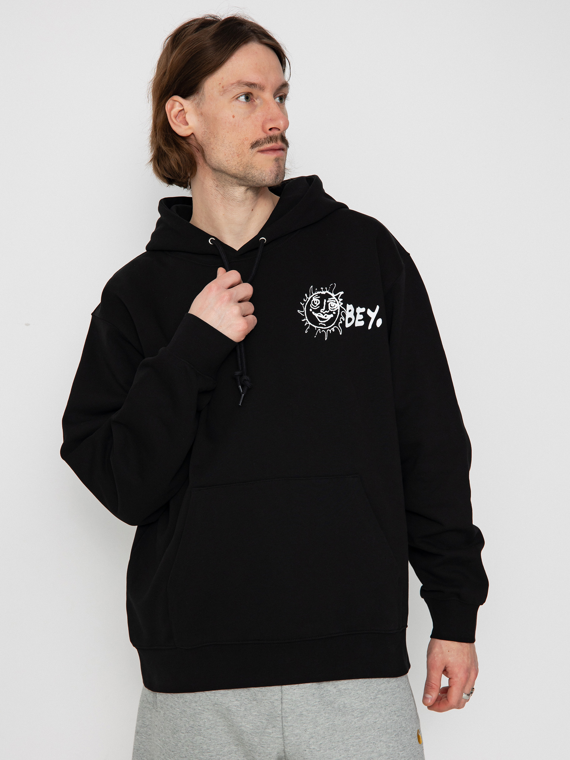 Mikina s kapucí OBEY Obey Disorder HD (black)