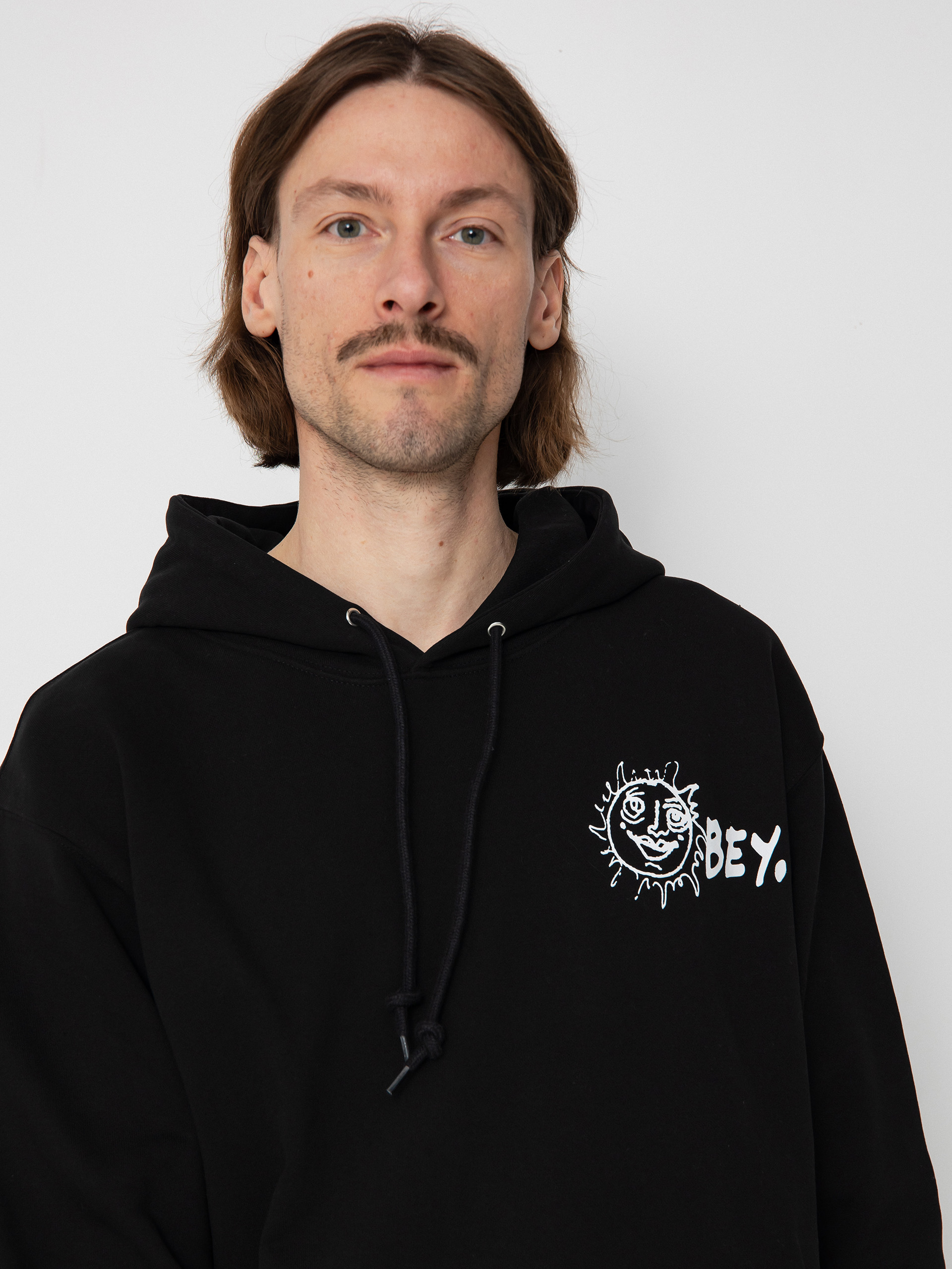 Mikina s kapucí OBEY Obey Disorder HD (black)