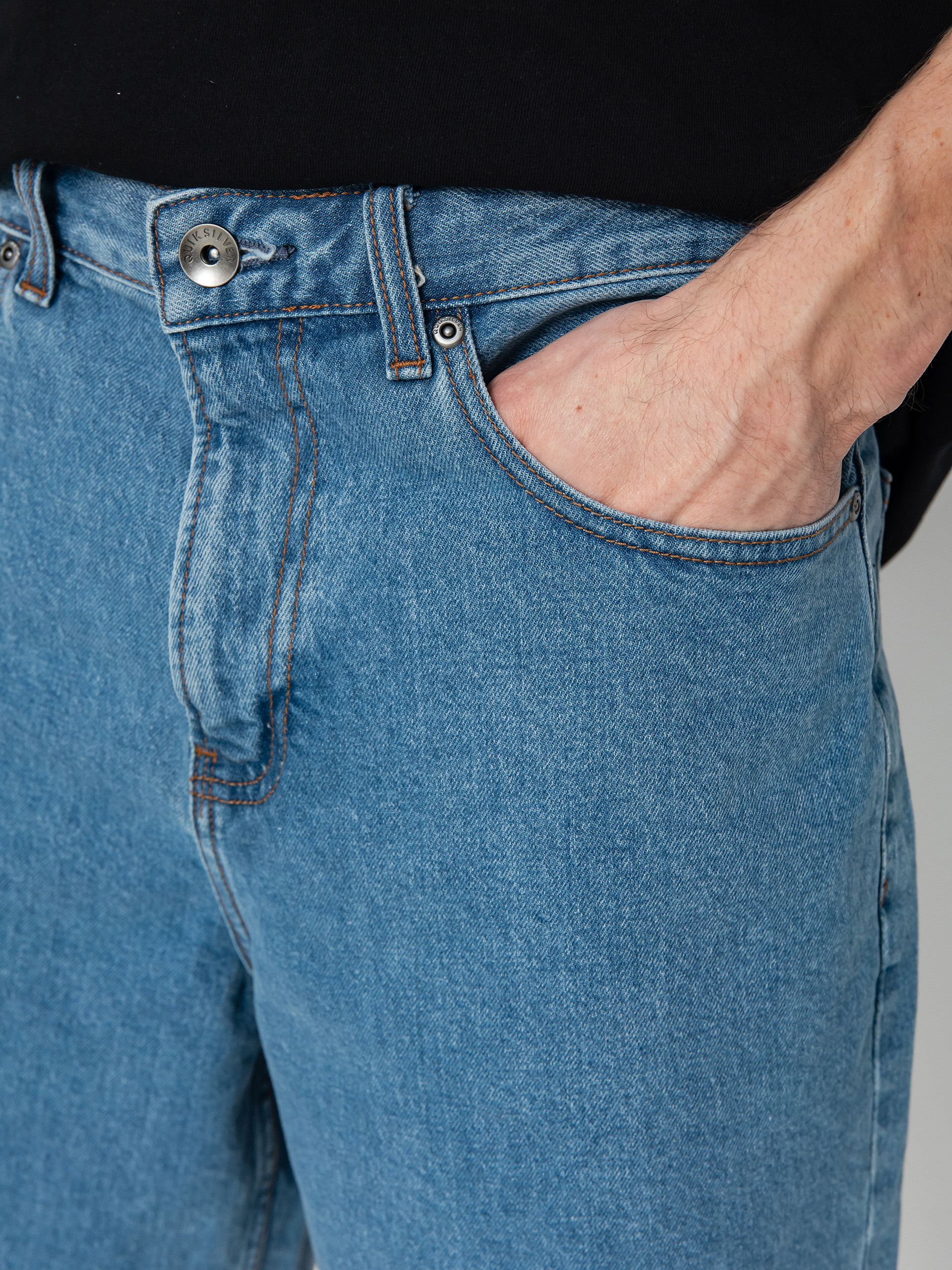 Kraťasy Quiksilver Saturn Baggy Denim (2001 stone wash)