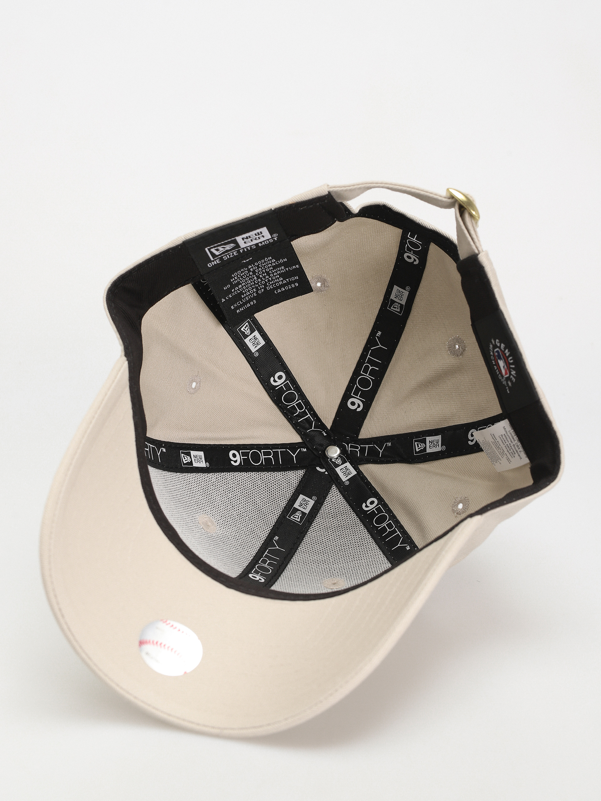 Kšiltovka  New Era Metallic Logo 9Forty New York Yankees Wmn (stone/gold)