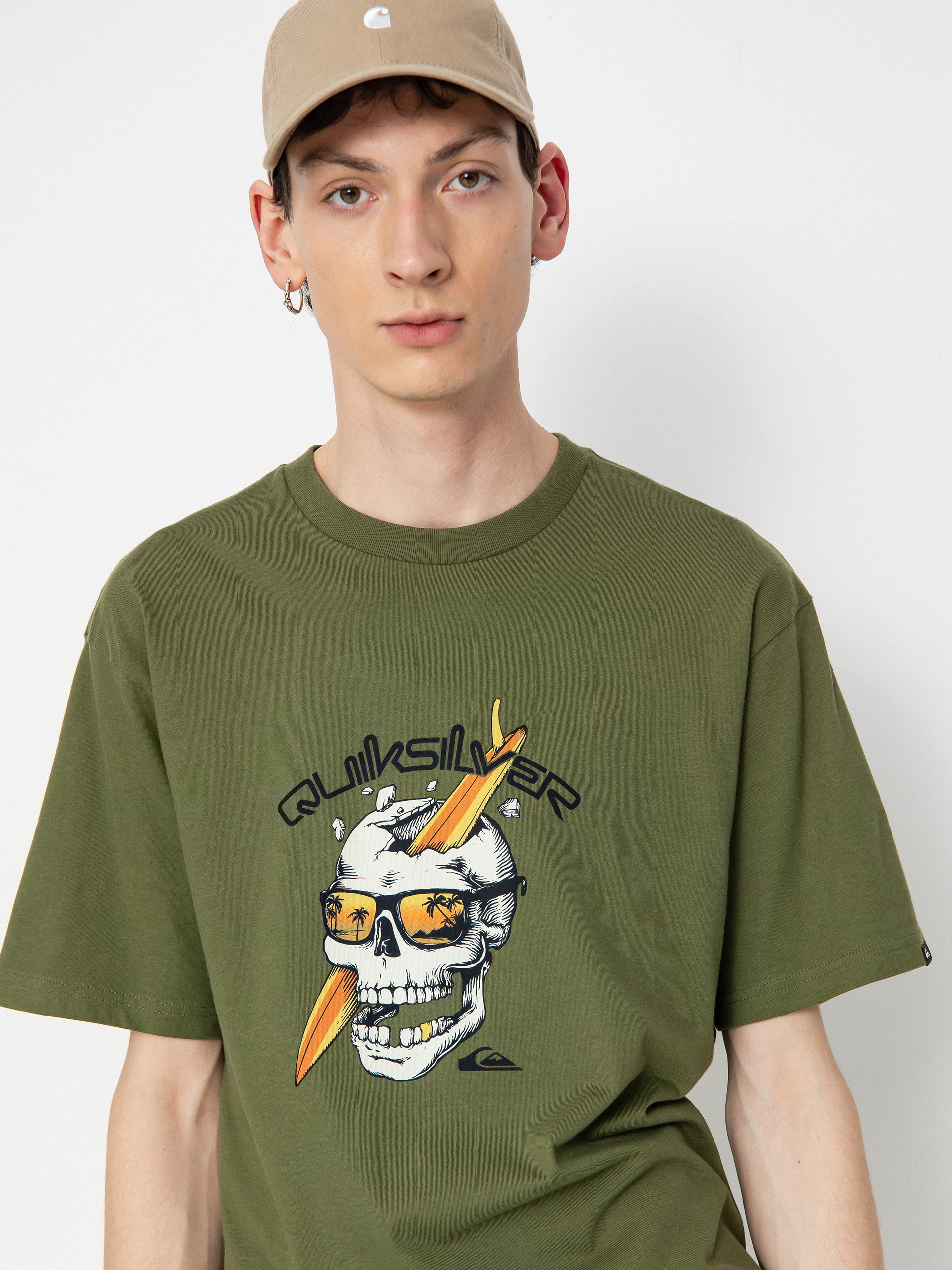 Tričko Quiksilver One Last Surf (four leaf clover)