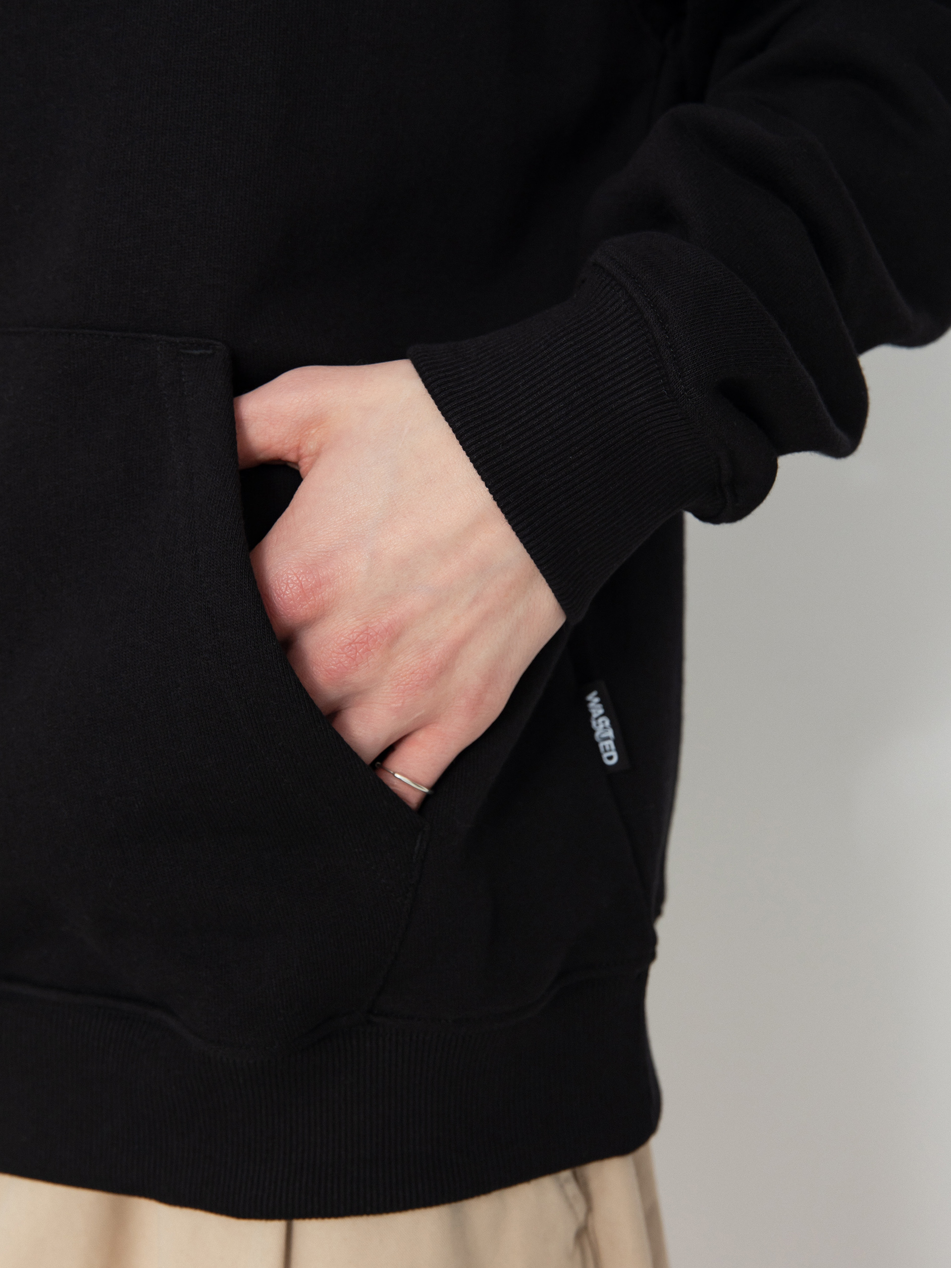 Mikina s kapucí Wasted Paris Creep HD (black)