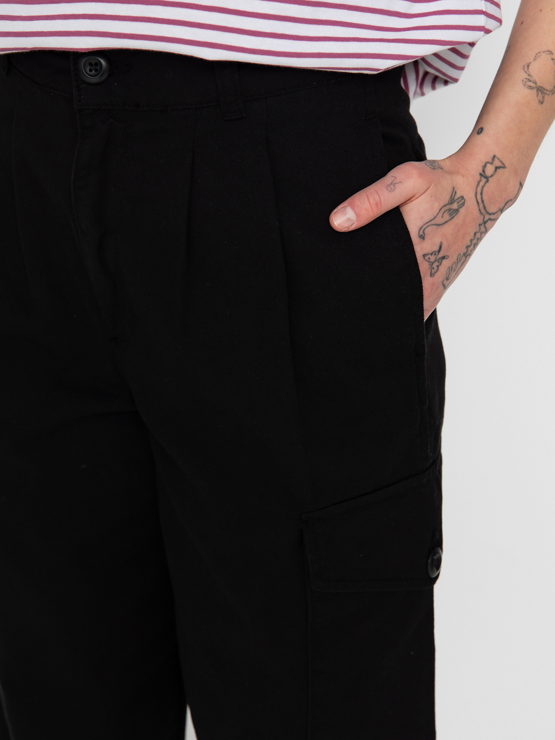 Kalhoty Carhartt WIP Collins Wmn (black)