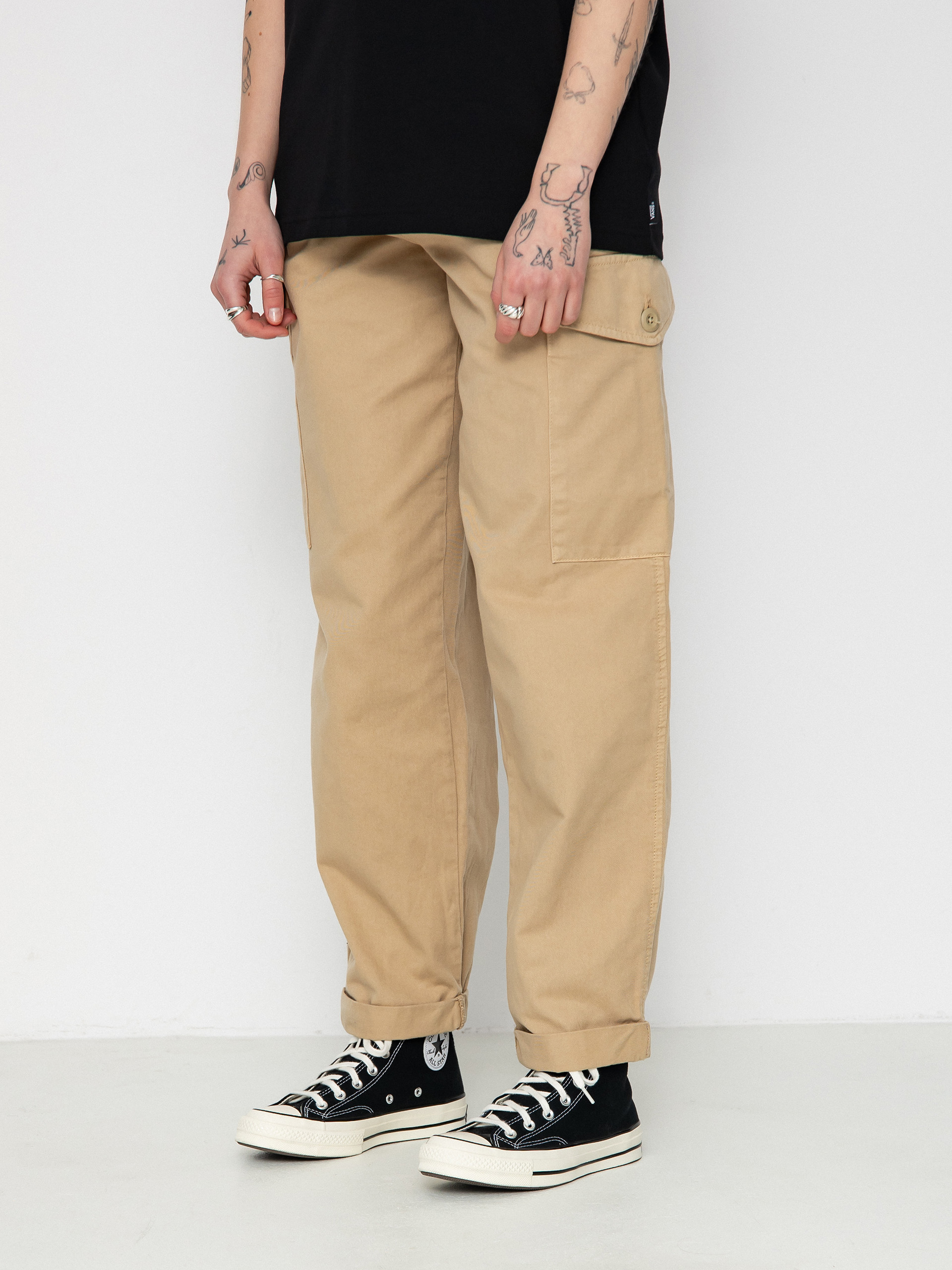Kalhoty Carhartt WIP Collins Wmn (sable)