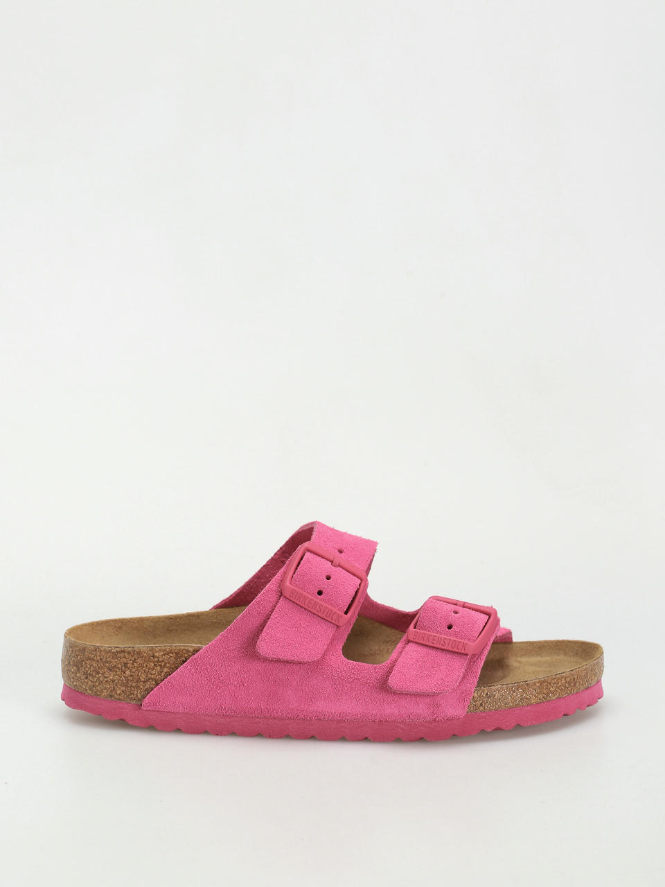 Plážovky Birkenstock Arizona Suede Leather Narrow Wmn (fuchsia tulip)