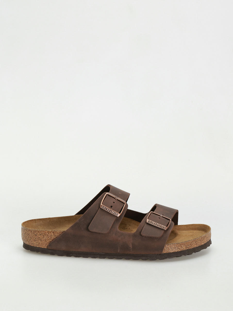 Plážovky Birkenstock Arizona Oiled Leather Regular (habana)