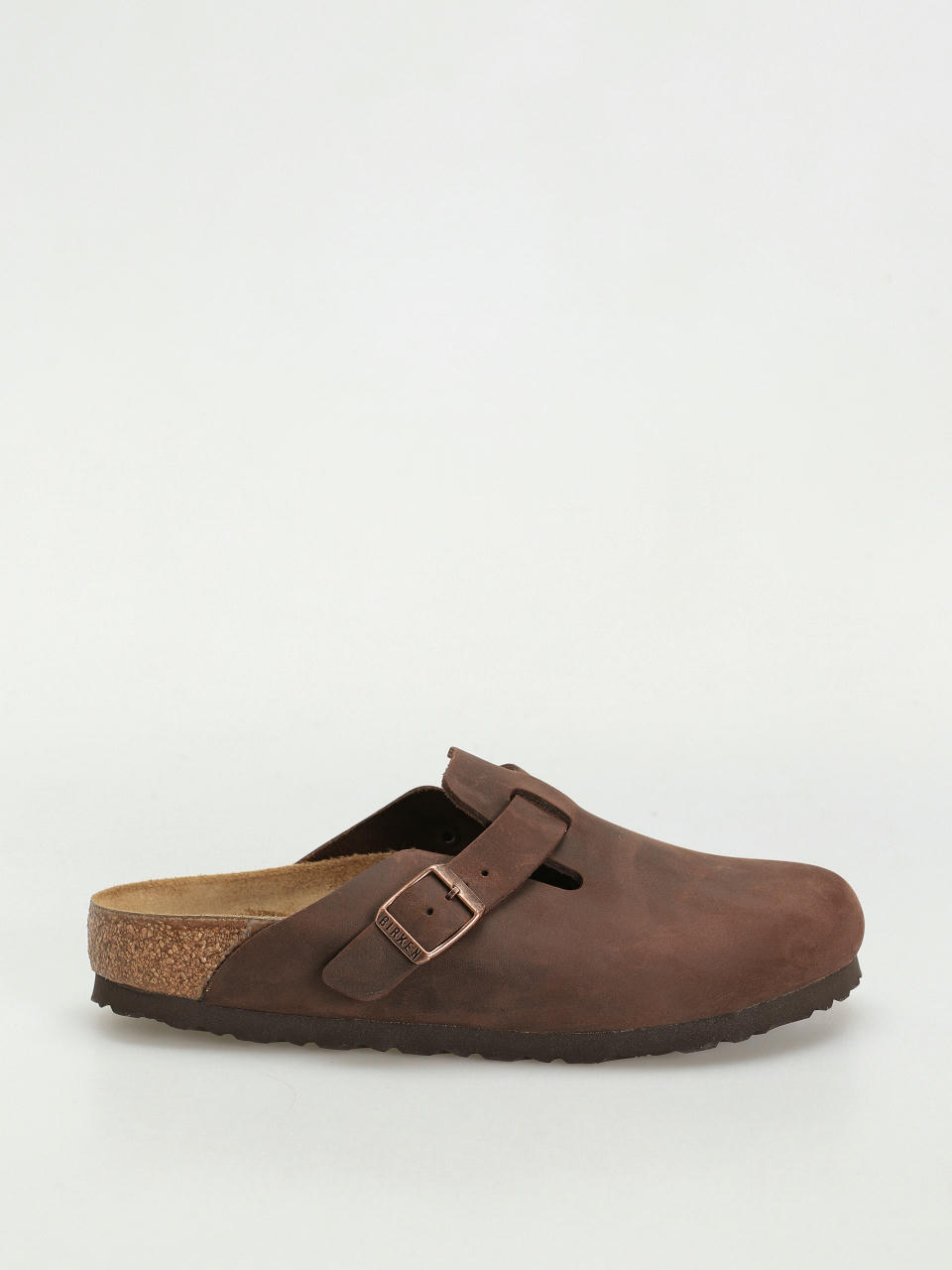 Plážovky Birkenstock Boston Oiled Leather Narrow Wmn (habana)