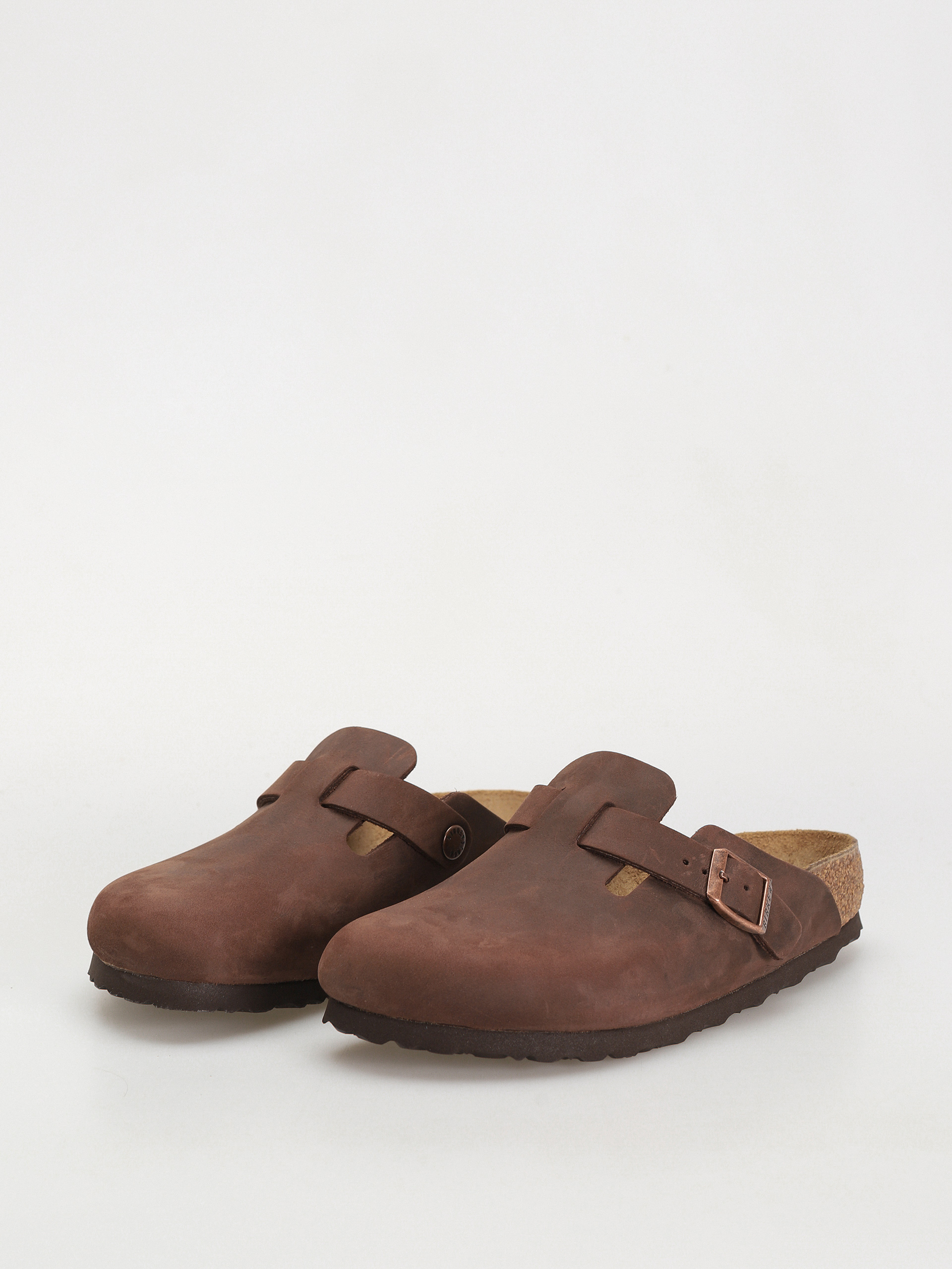Plážovky Birkenstock Boston Oiled Leather Narrow Wmn (habana)