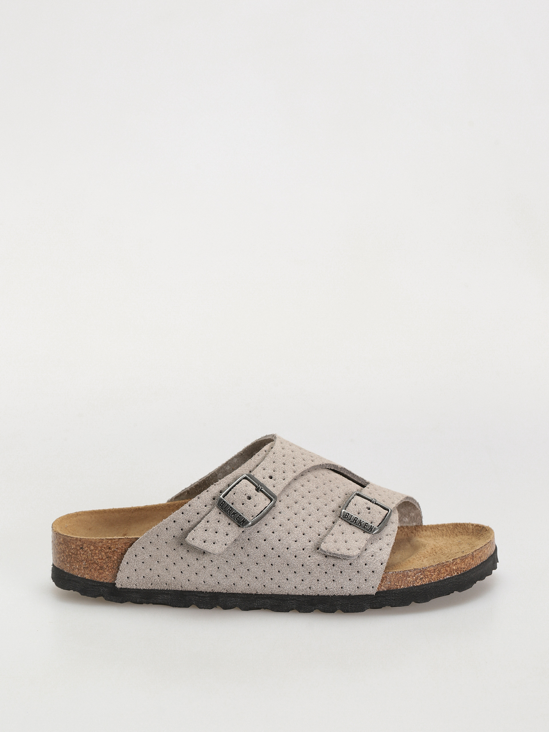 Plu00e1u017eovky Birkenstock Zurich Suede Embossed Narrow Wmn (emboss dots stone coin)