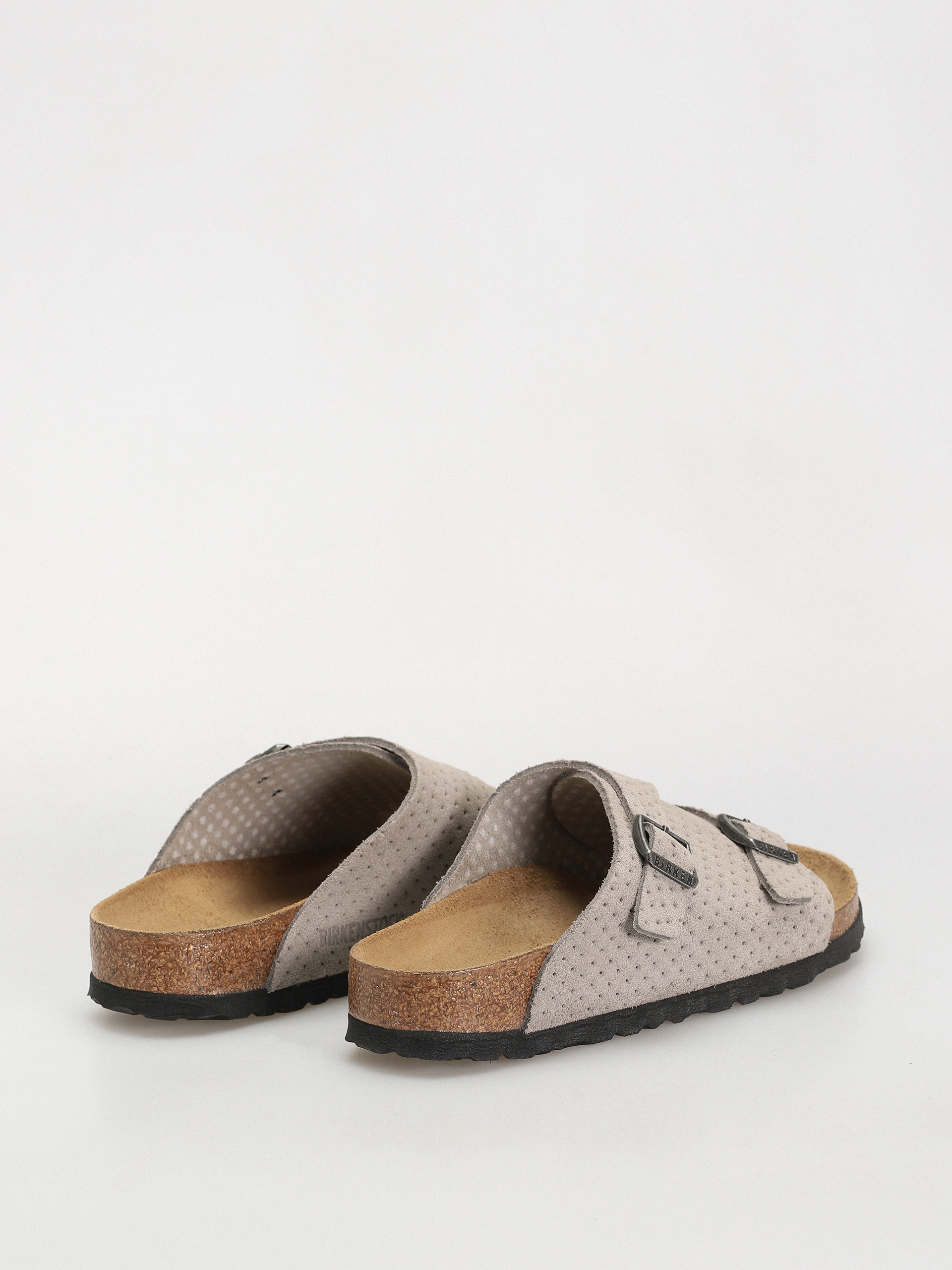 Plážovky Birkenstock Zurich Suede Embossed Narrow Wmn (emboss dots stone coin)