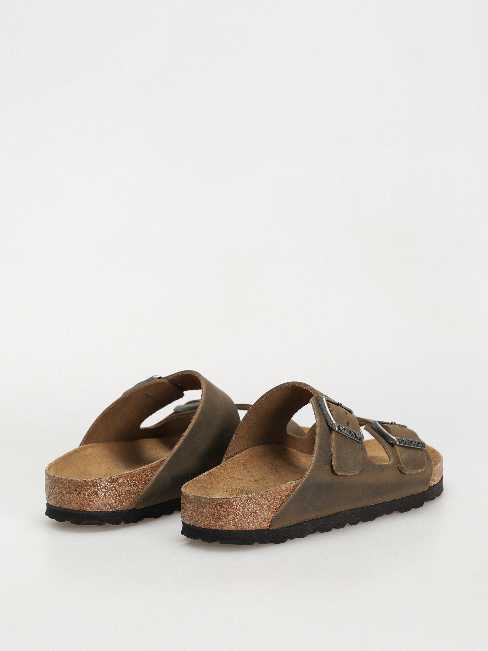 Plážovky Birkenstock Arizona Oiled Leather Narrow Wmn (faded khaki)