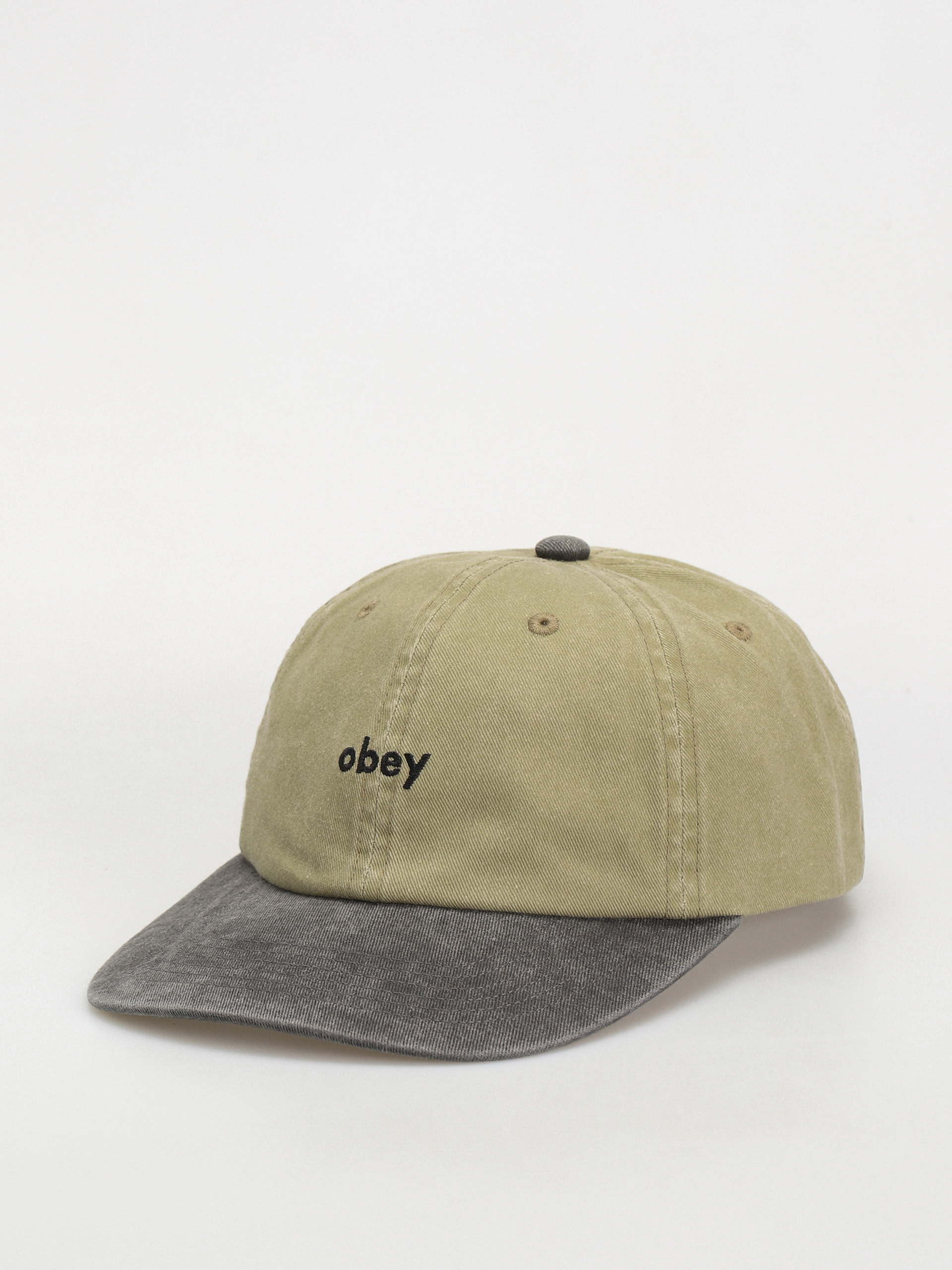 Kšiltovka  OBEY Pigment 2 Tone Lowercase (pigment khaki multi)