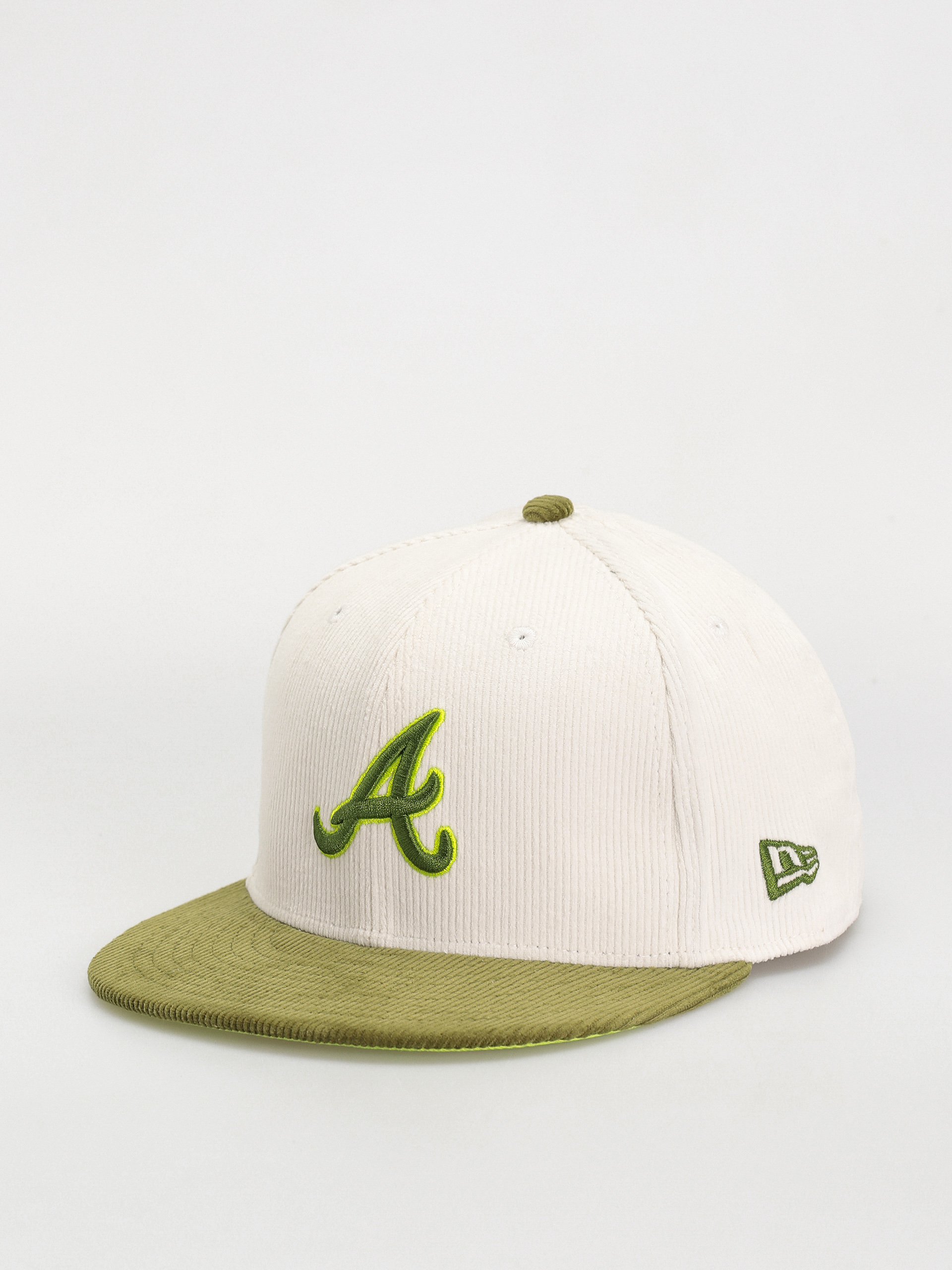 Kšiltovka  New Era Cord 59Fifty Atlanta Braves (green/white)