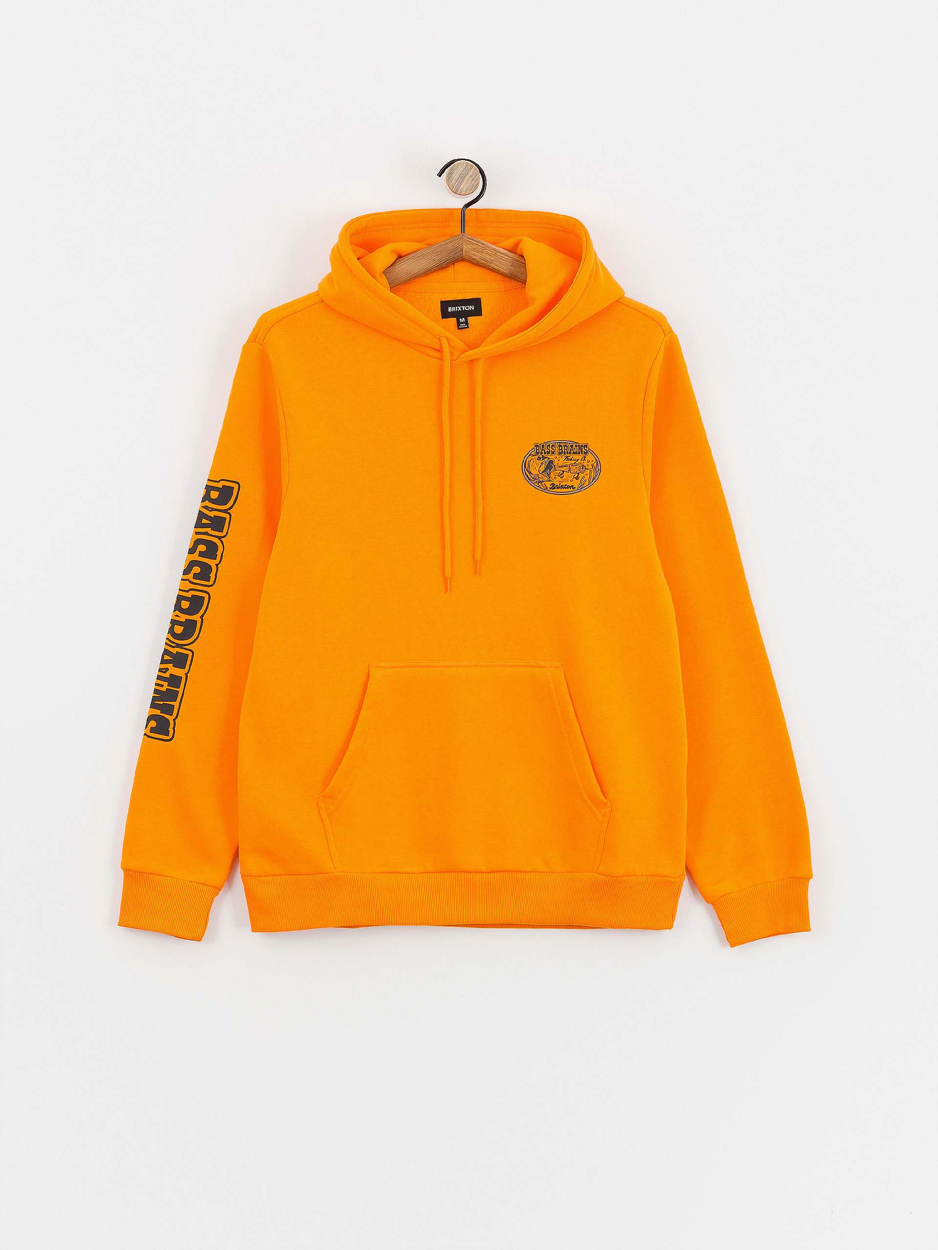 Mikina s kapucí Brixton Bass Brains Swim HD (orange)