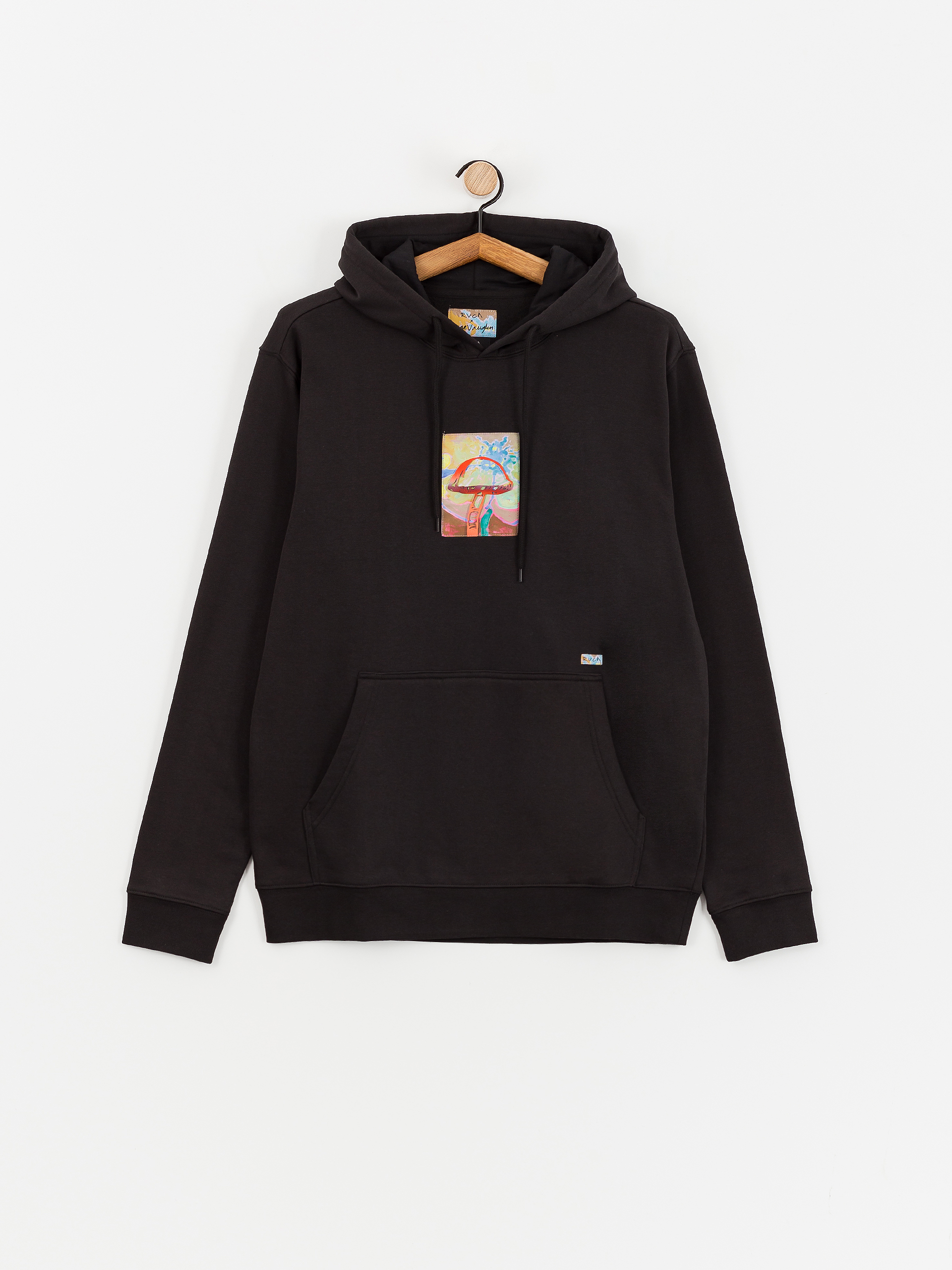 Mikina s kapucí RVCA Sage HD (black)