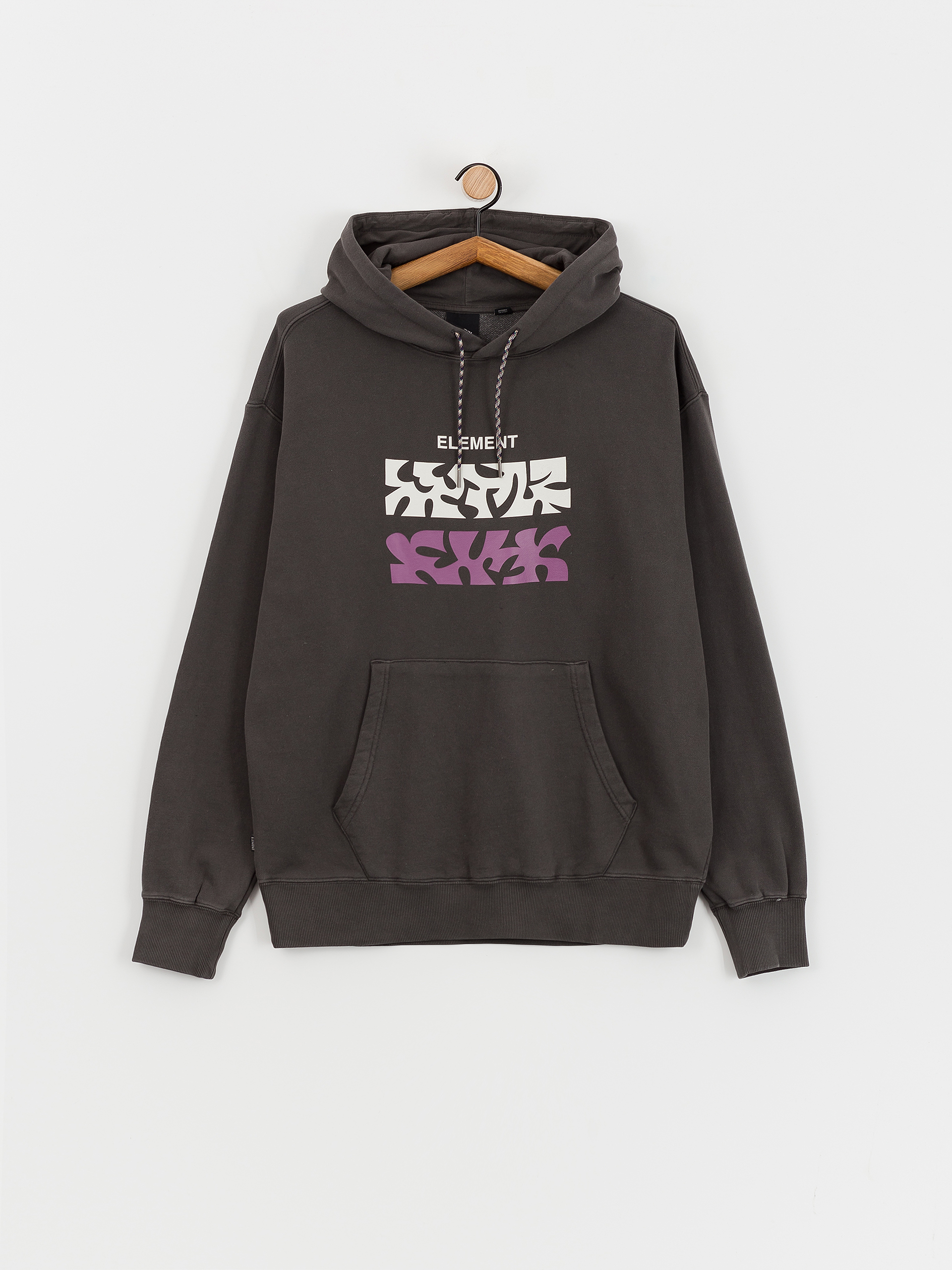 Mikina s kapucí Element Texture HD (off black)