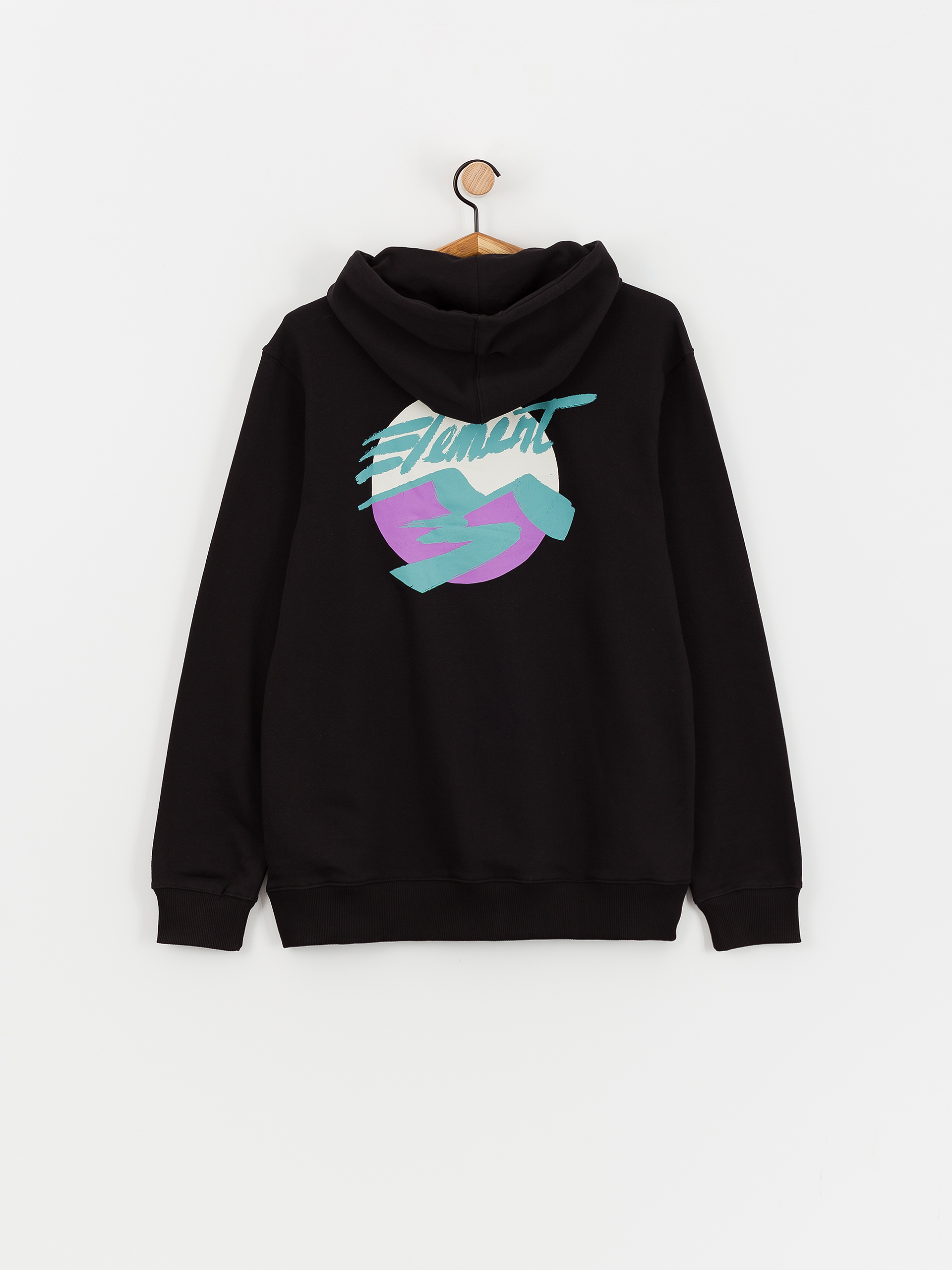 Mikina s kapucí Element Horizon HD (flint black)