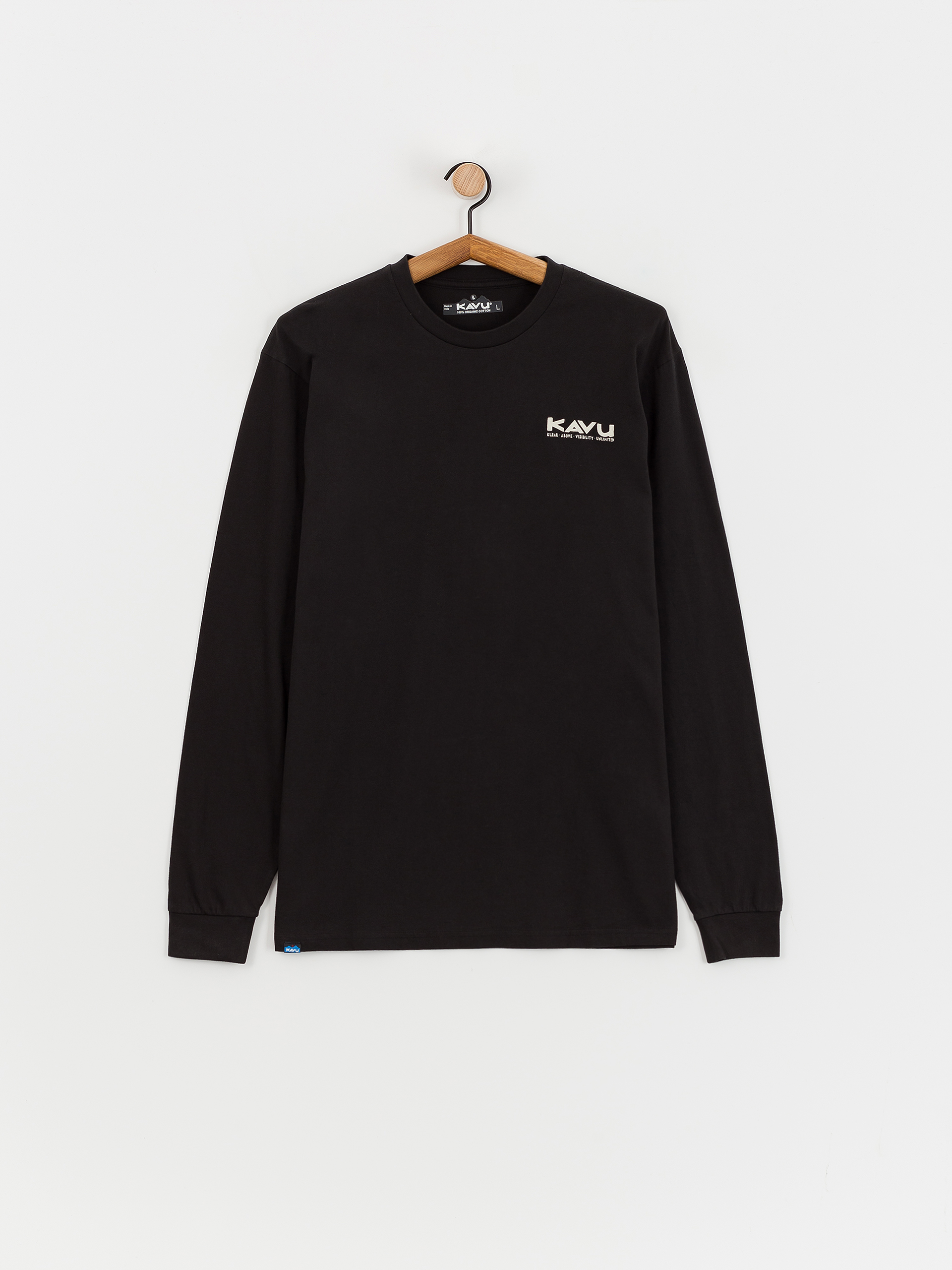 Tričko Kavu LS Etch Art (black)