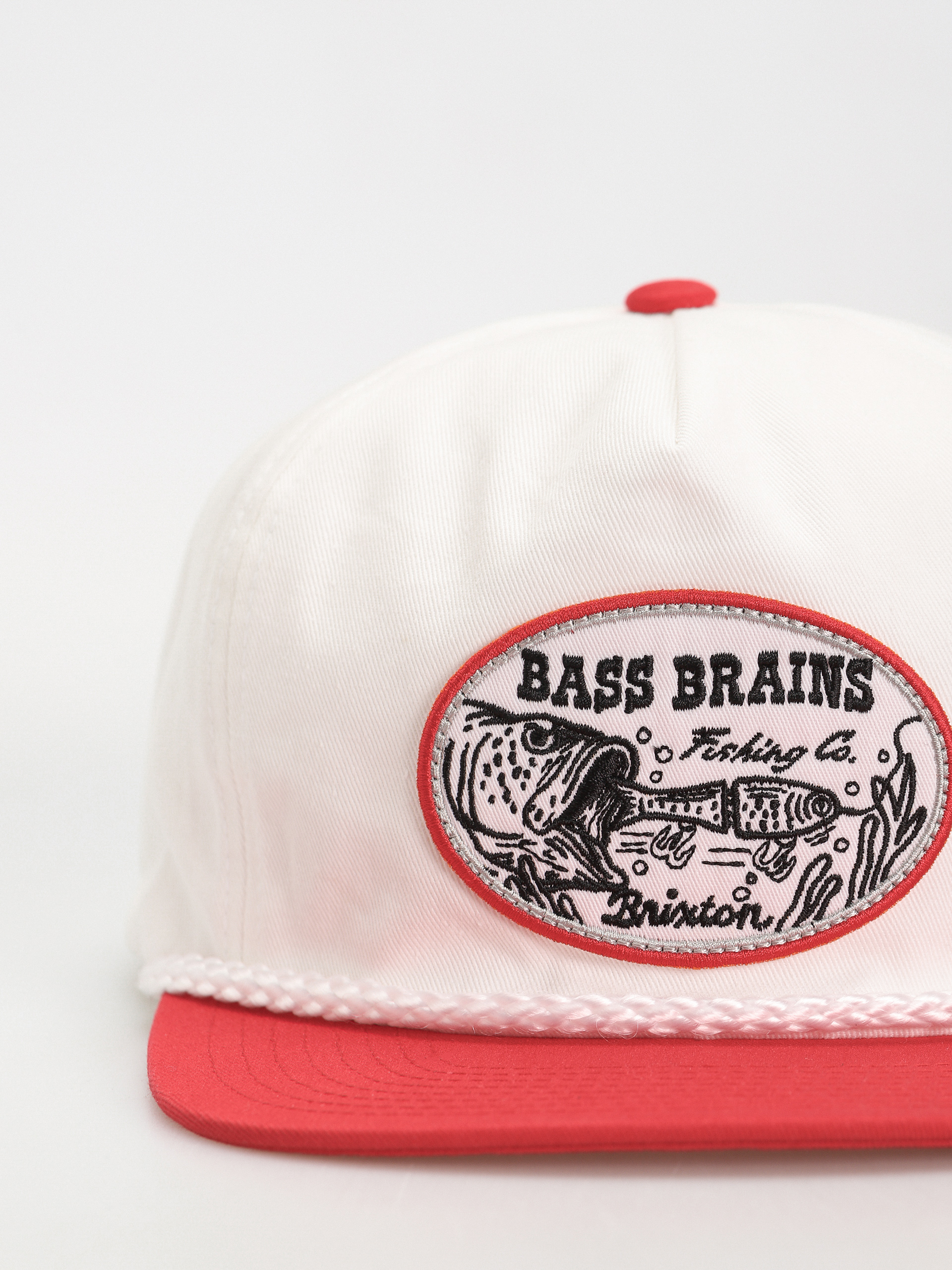 Kšiltovka  Brixton Bass Brains Swim Hp Snapback (white/red)