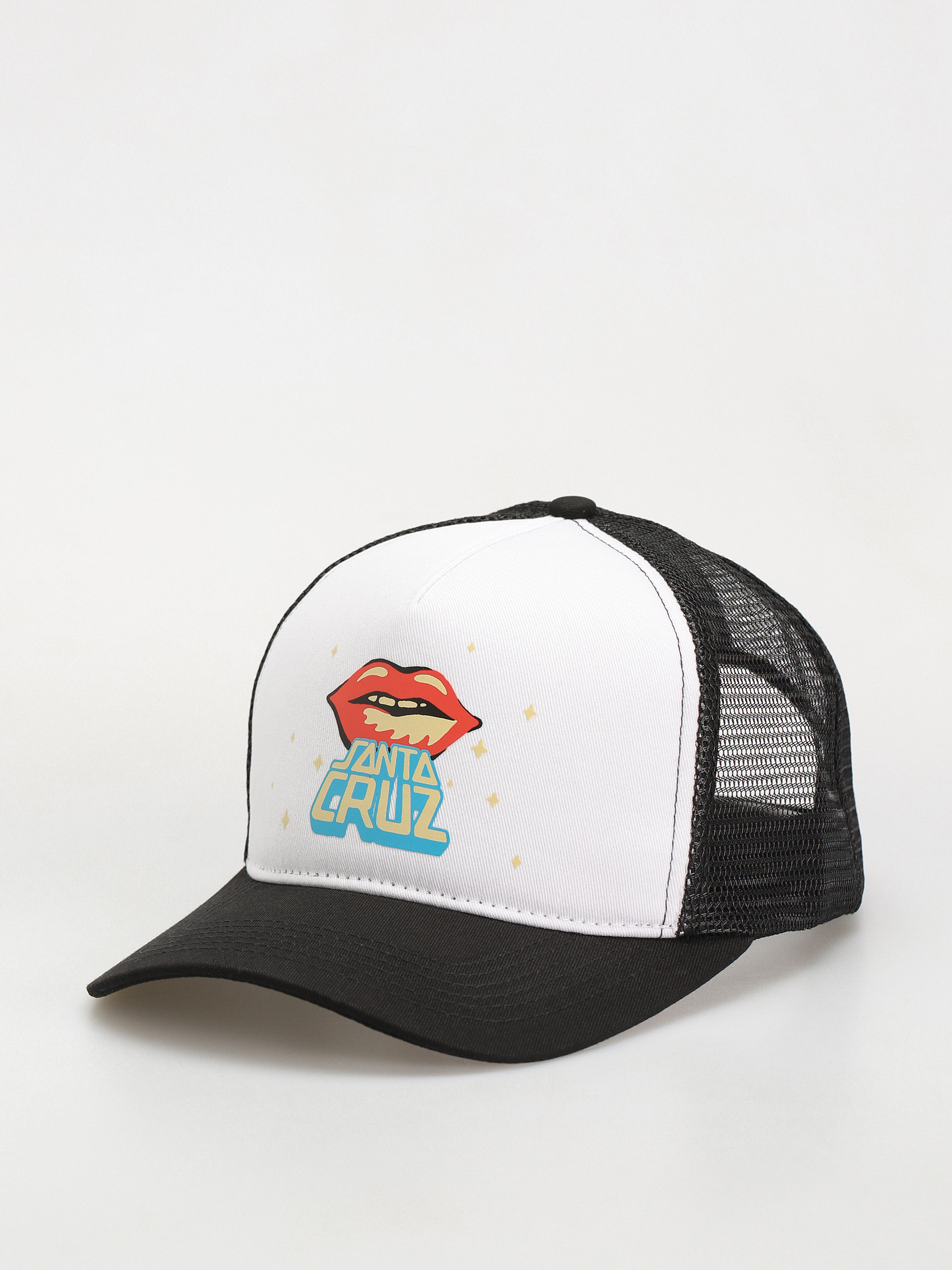 Kšiltovka  Santa Cruz Johnson Danger Zone Lips (white/black)