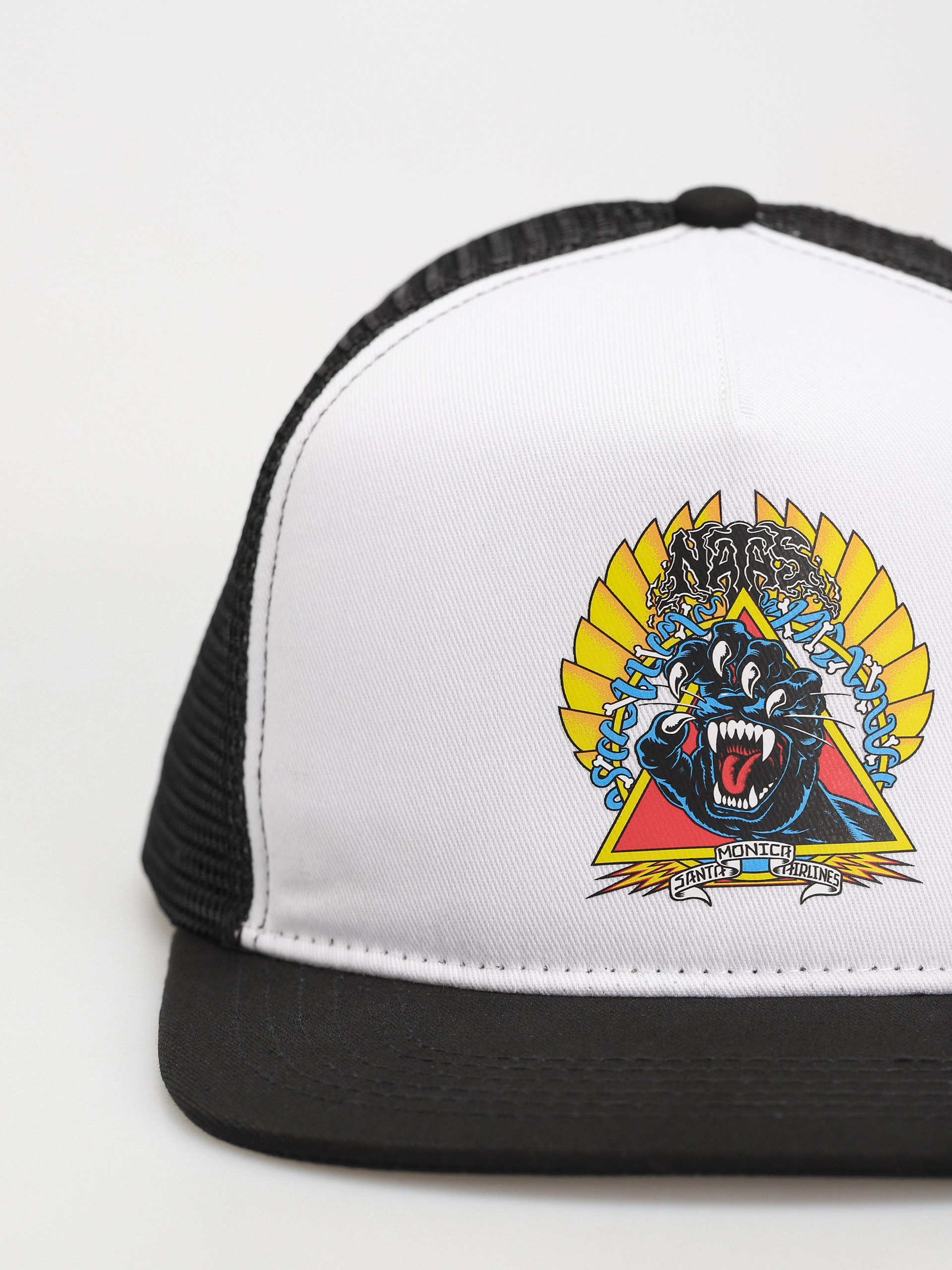 Kšiltovka  Santa Cruz Natas Screaming Panther (white/black)