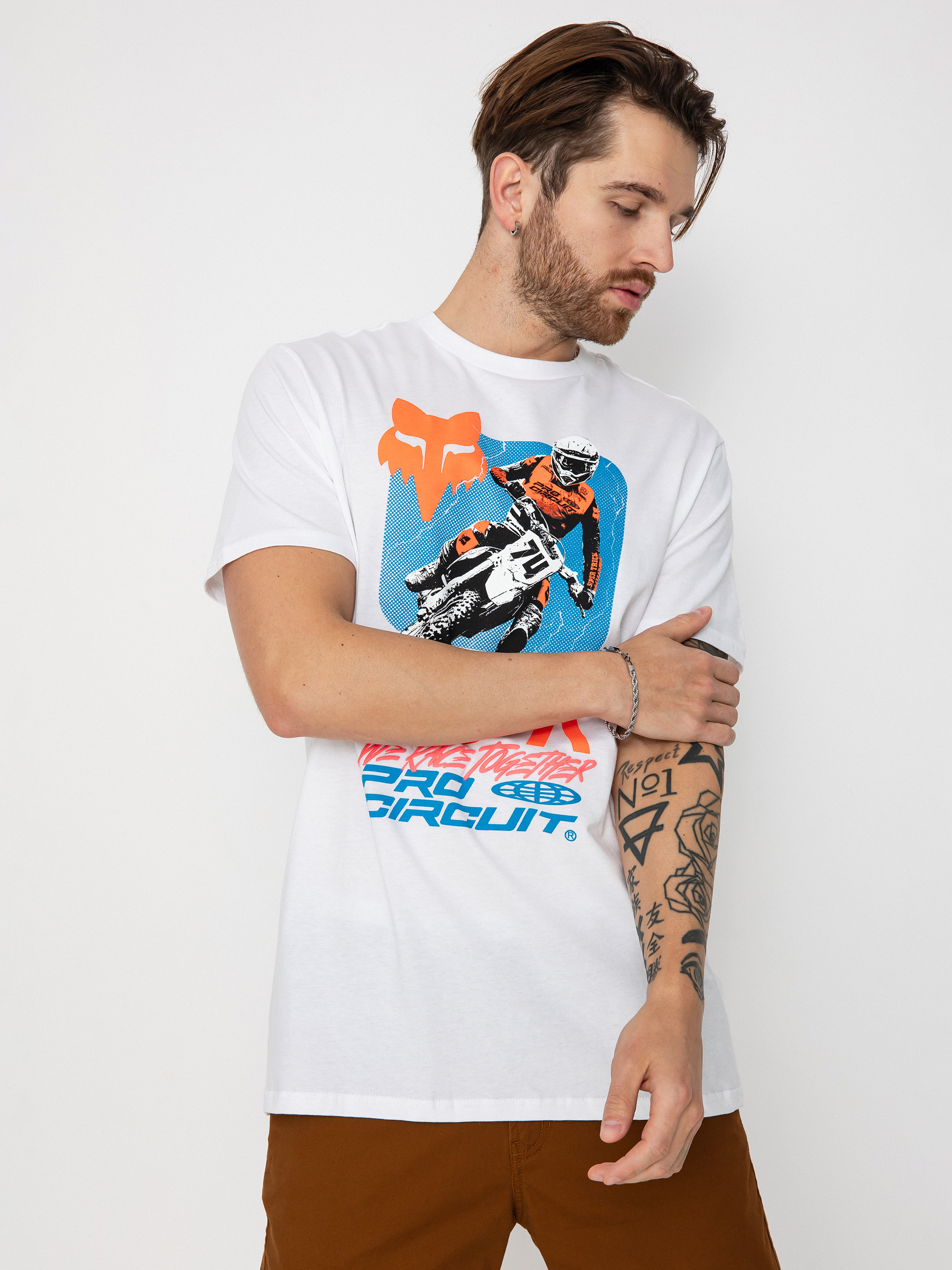 Tričko Fox X Pro Circuit Prem (optic white)