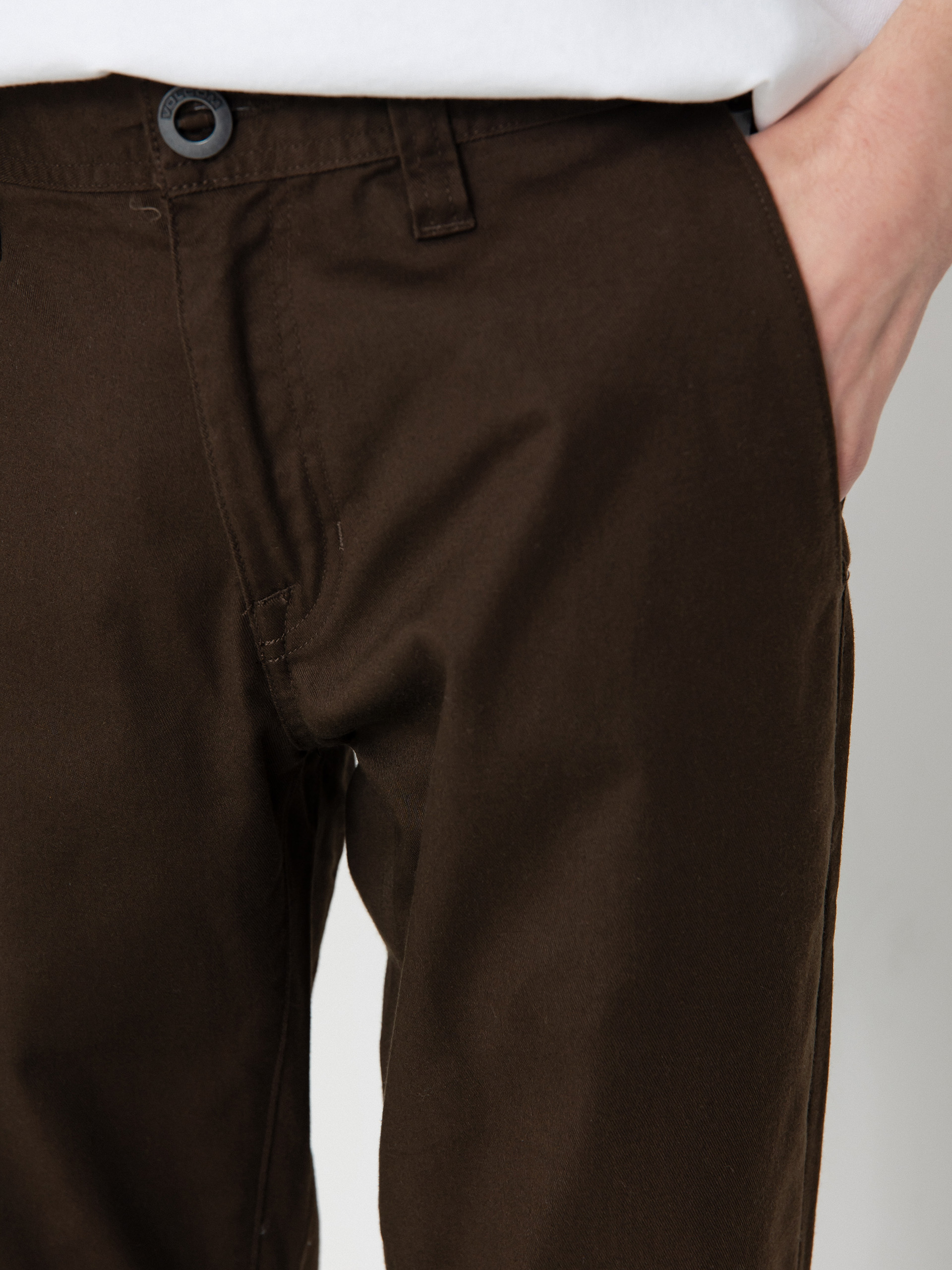 Kalhoty Volcom Frickin Modern Stret (dark brown)