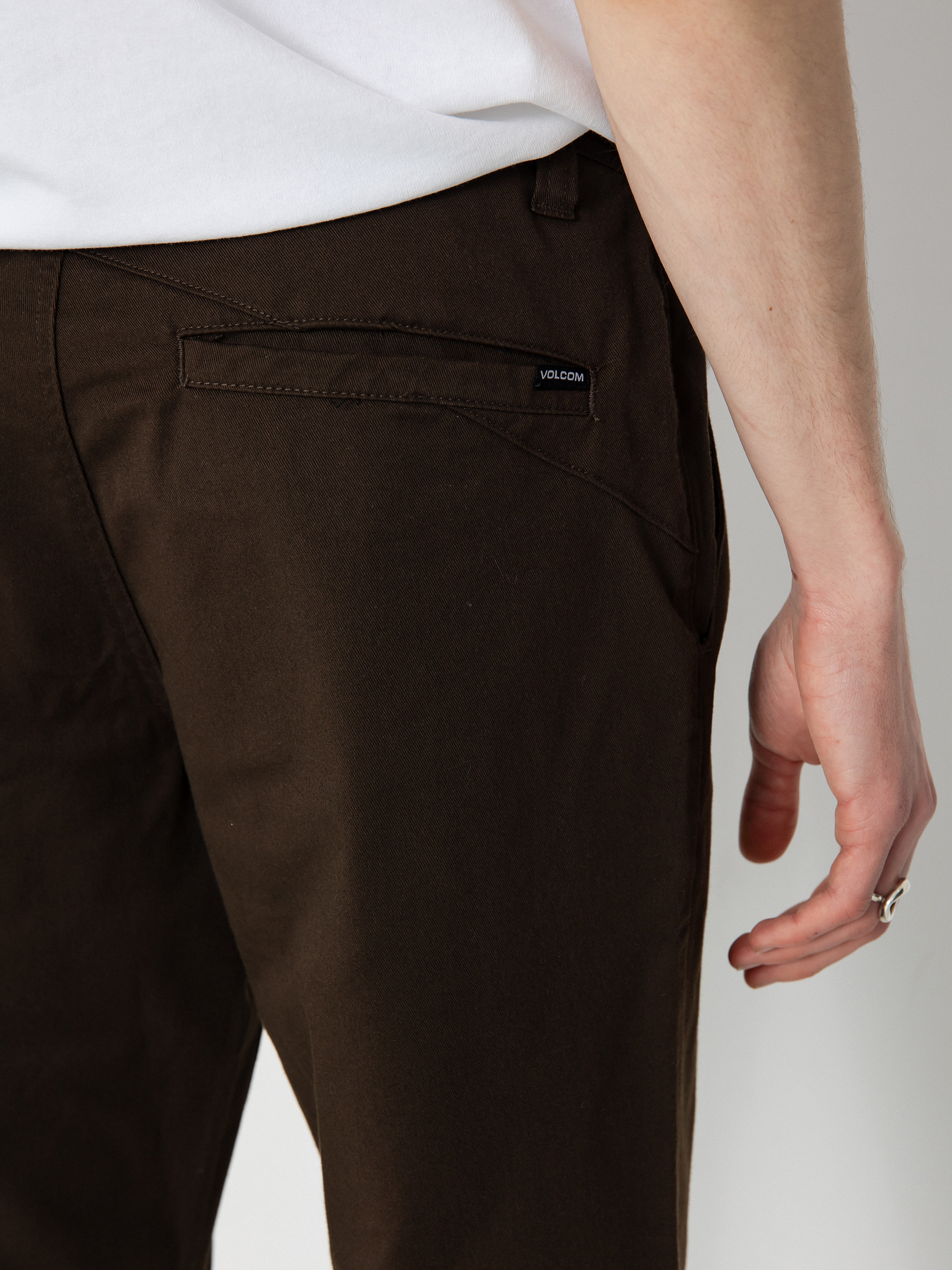 Kalhoty Volcom Frickin Modern Stret (dark brown)