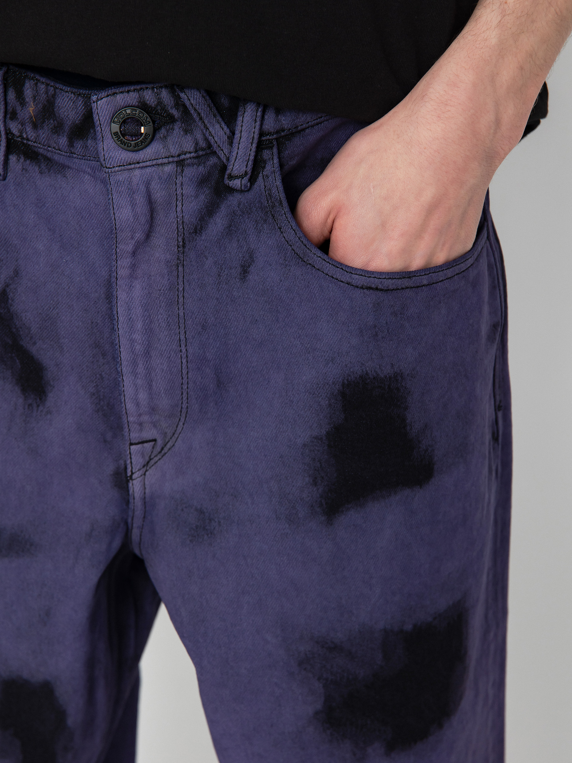 Kalhoty Volcom Billow Denim (deep purple)