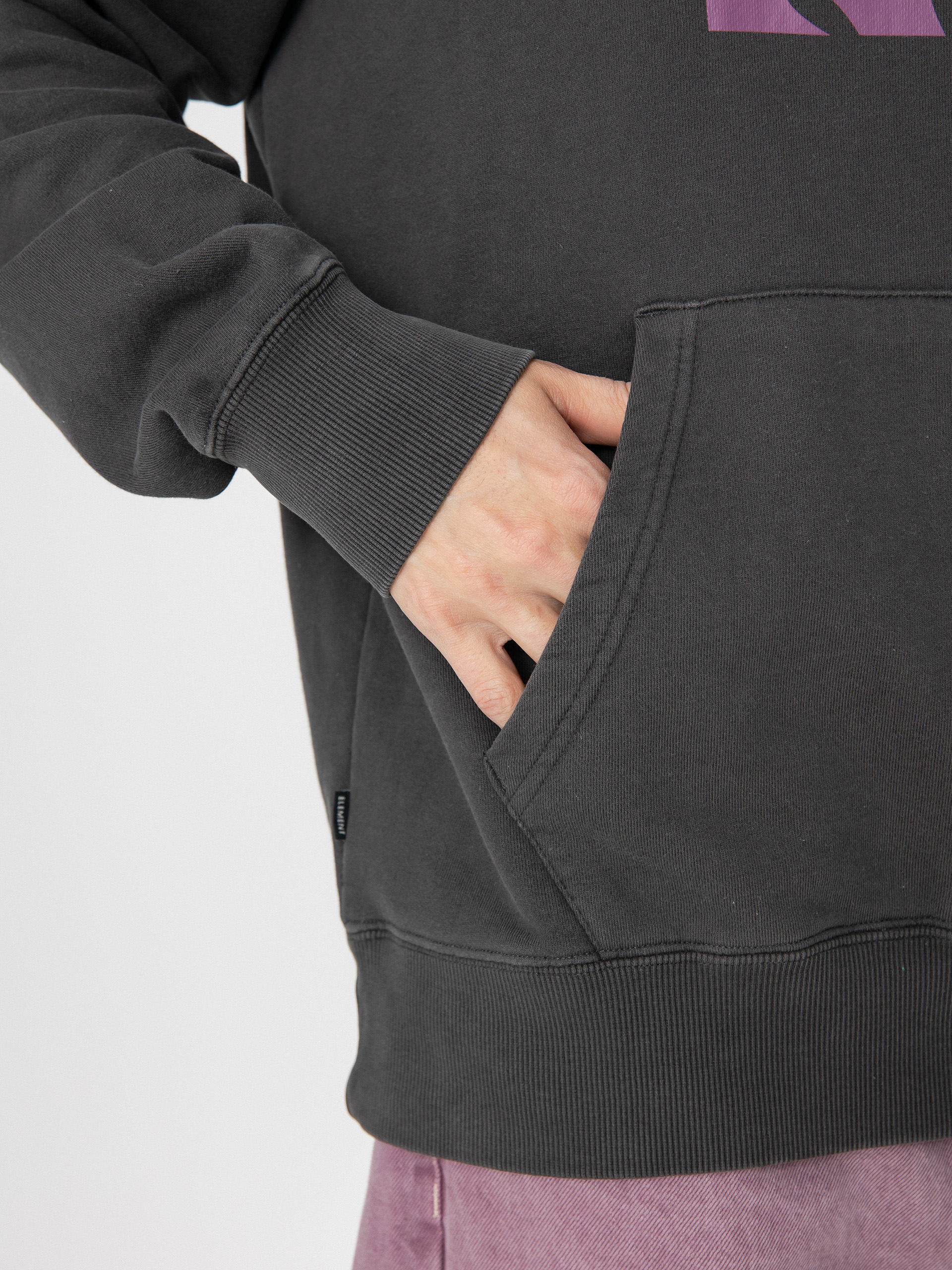 Mikina s kapucí Element Texture HD (off black)