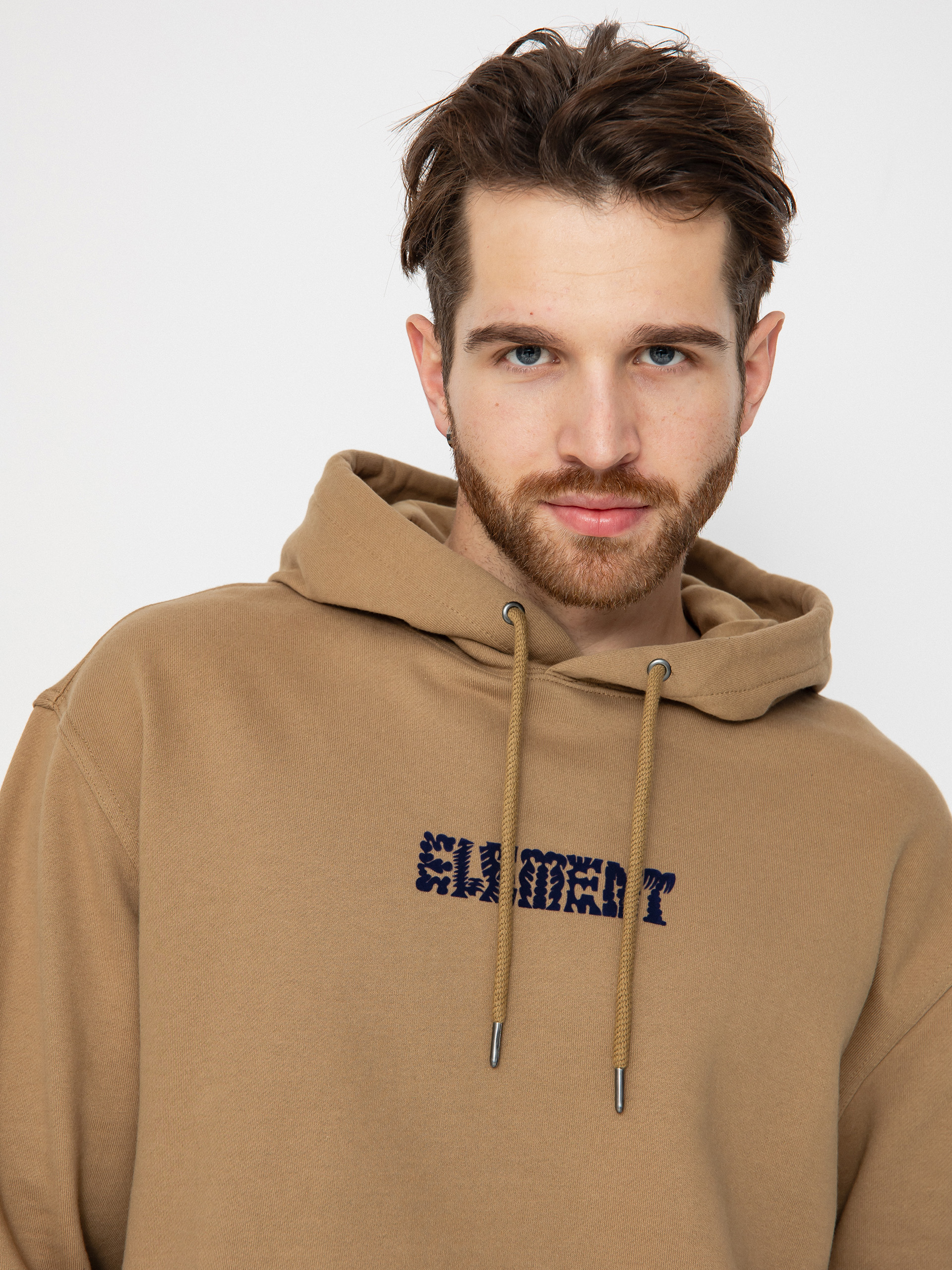 Mikina s kapucí Element Cornell Cipher HD (khaki)