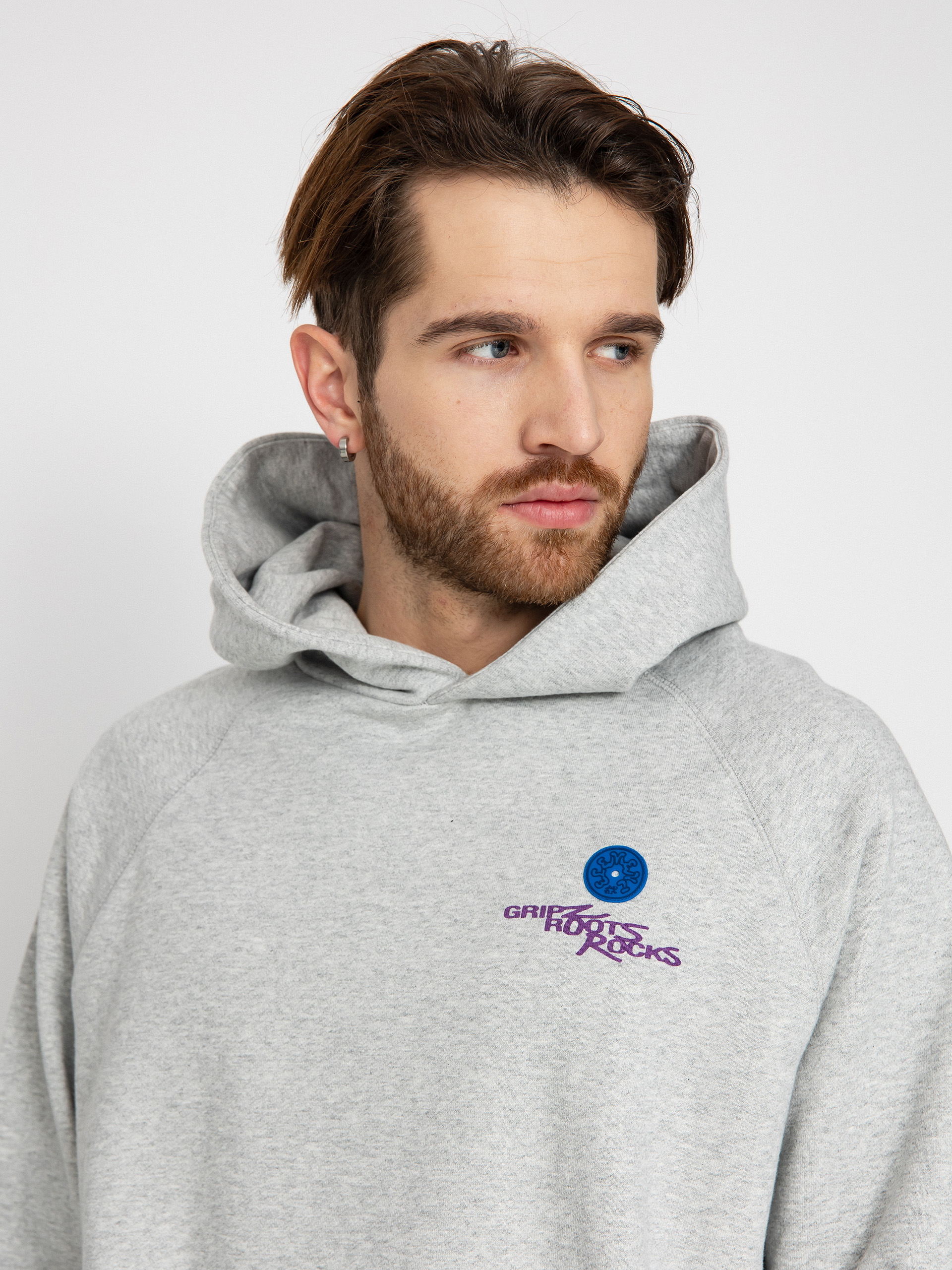 Mikina s kapucí Element Cornell Hiker HD (mid grey heather)