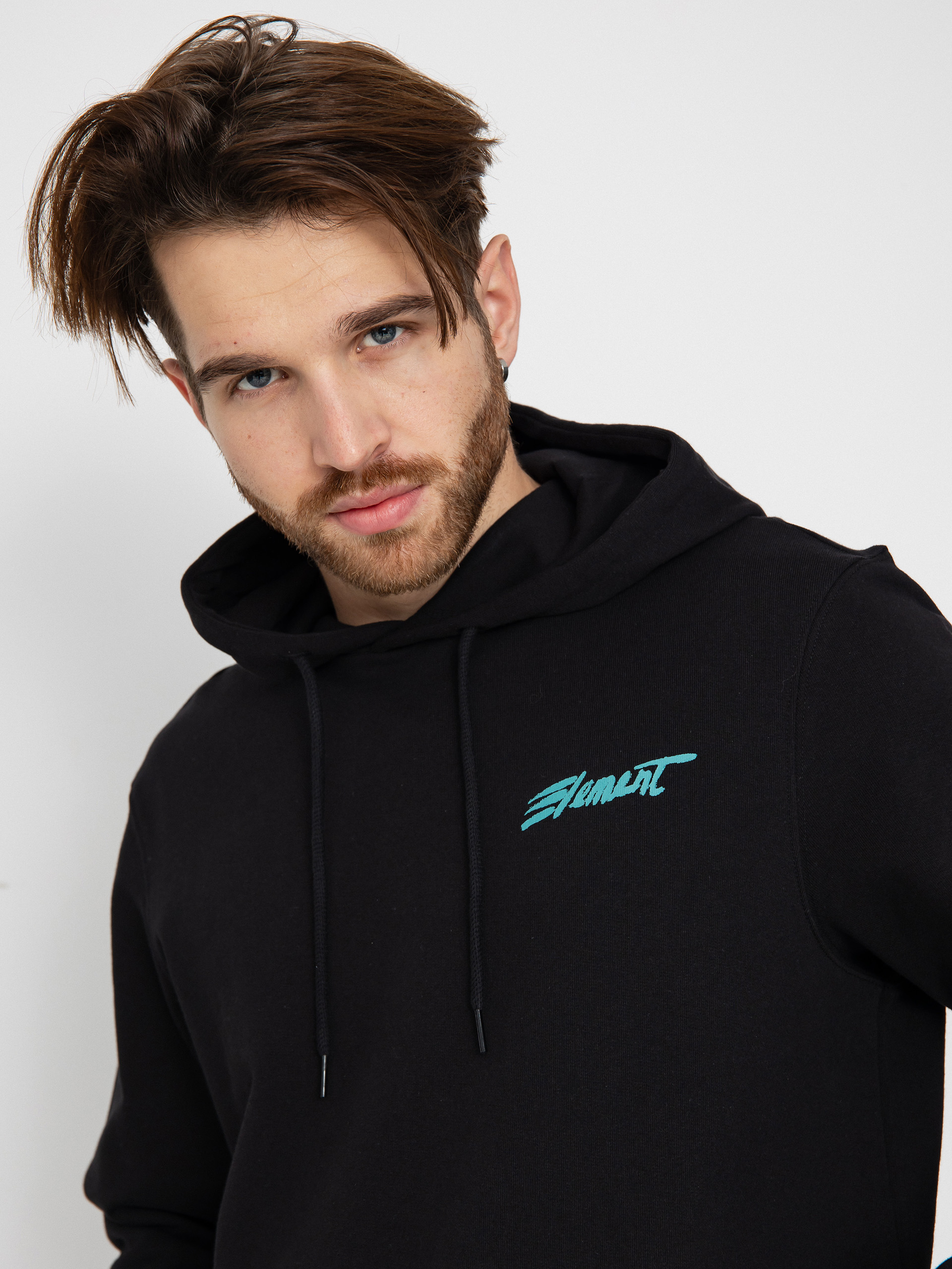 Mikina s kapucí Element Horizon HD (flint black)