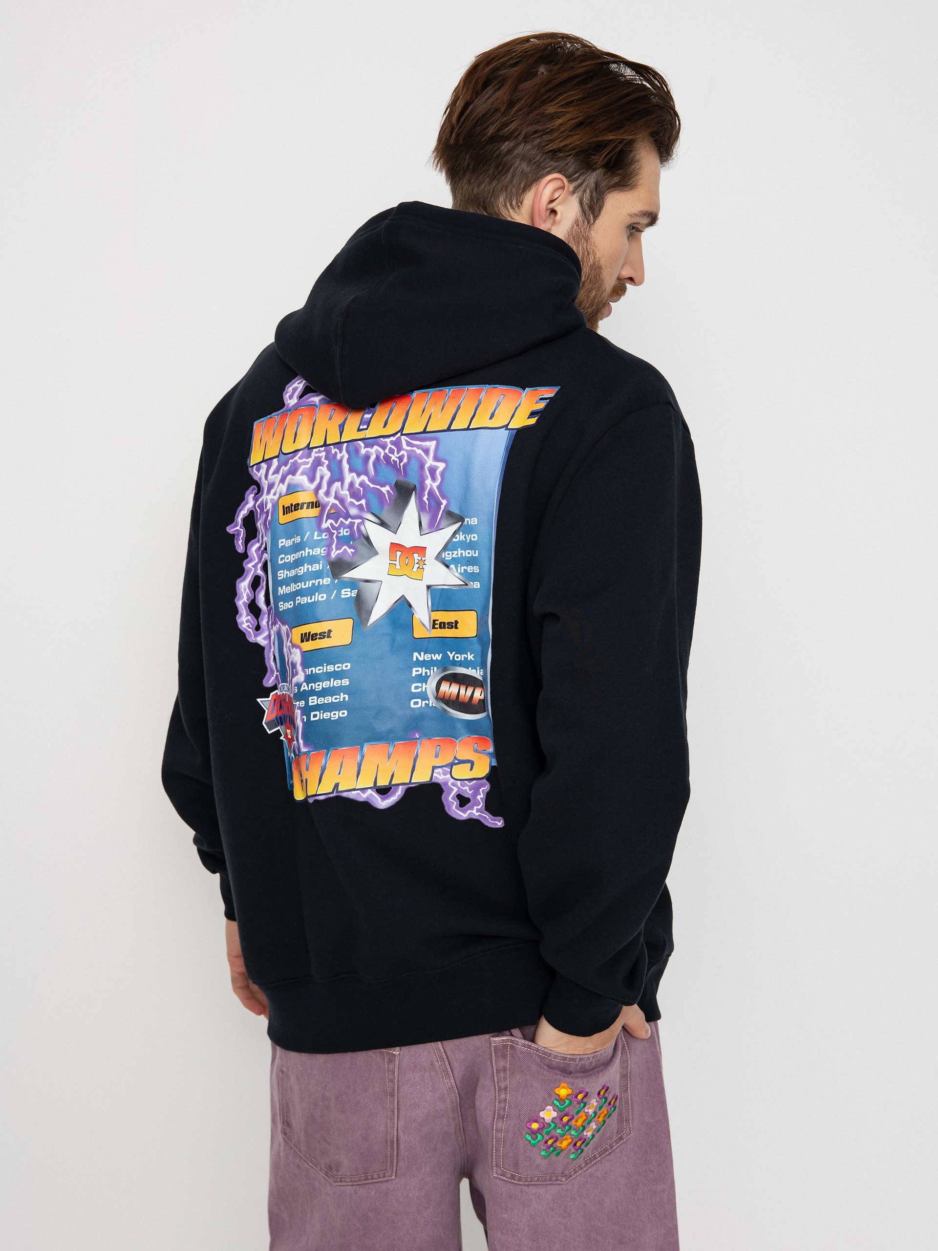 Mikina s kapucí DC The Champs HD (black)