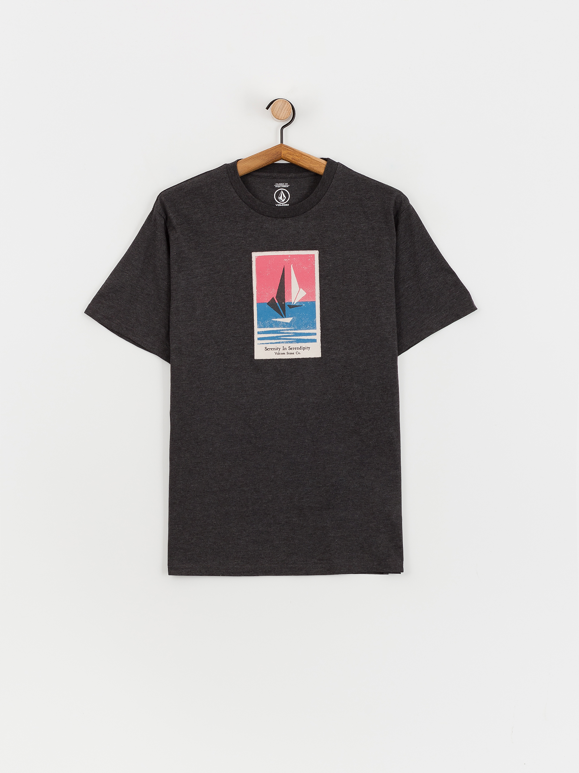 Tričko Volcom Catamaran Hth (heather black)