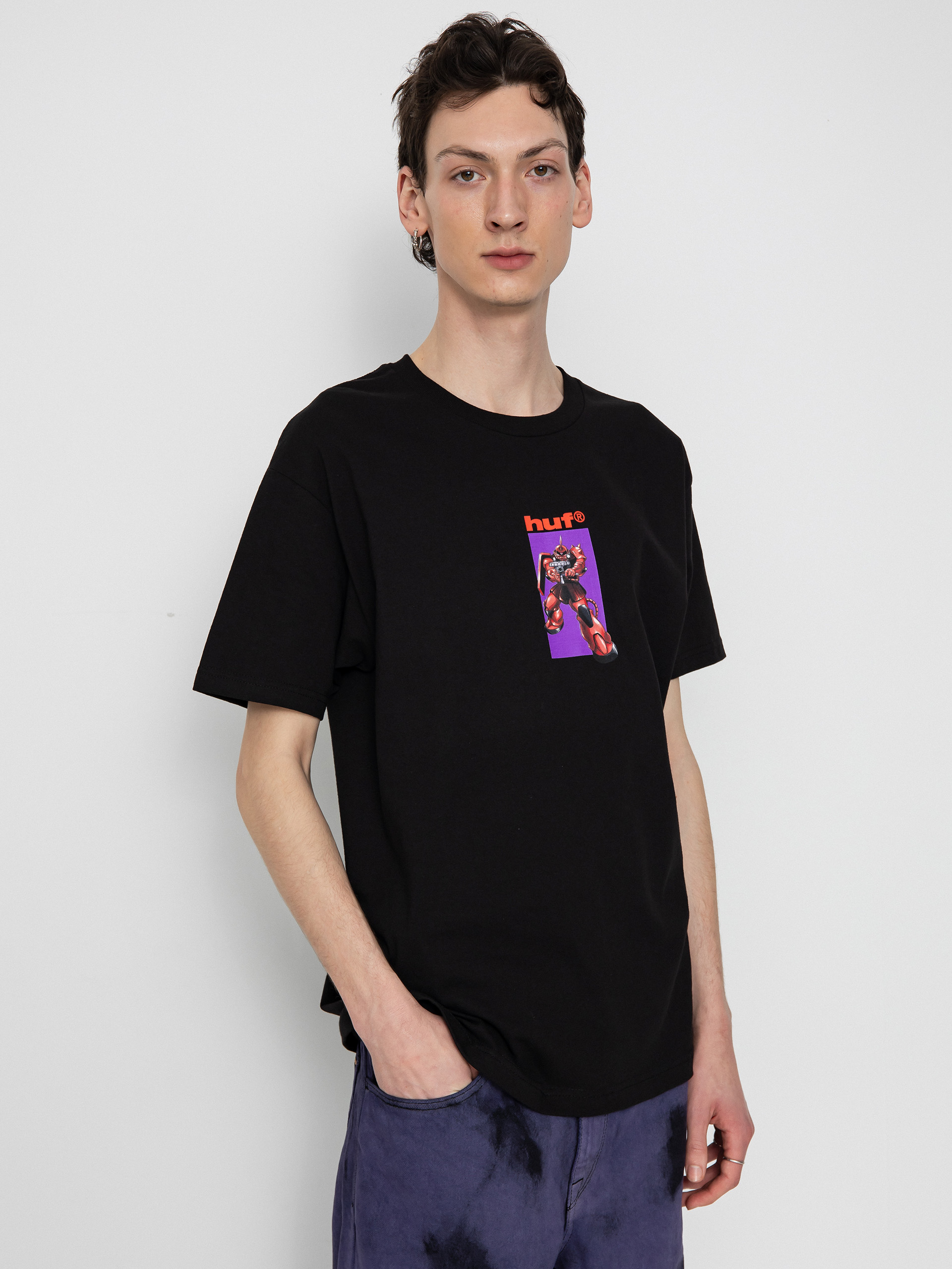 Tričko HUF X Gundam Chars Zaku (black)