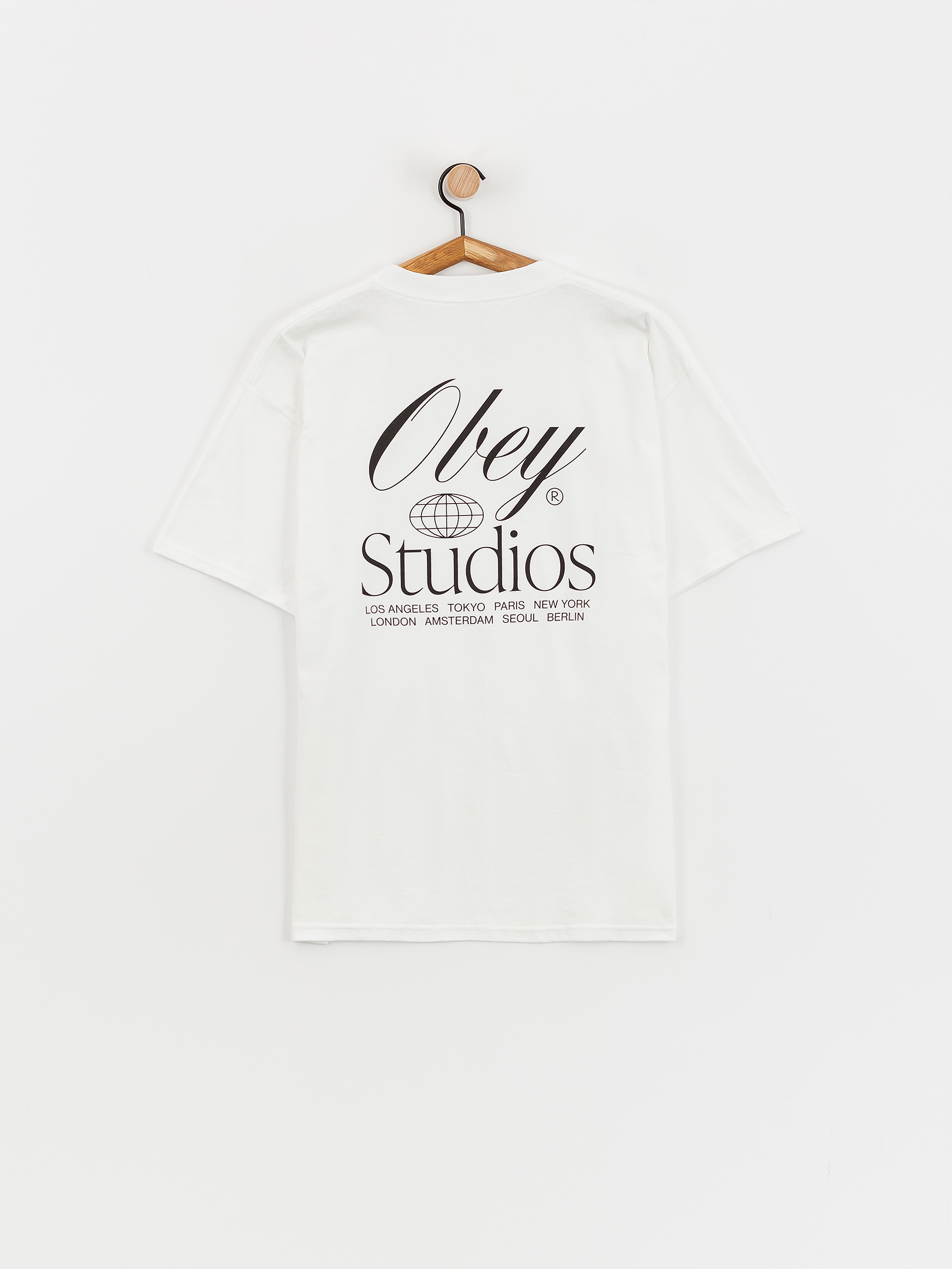 Tričko OBEY Studios Worldwide (white)